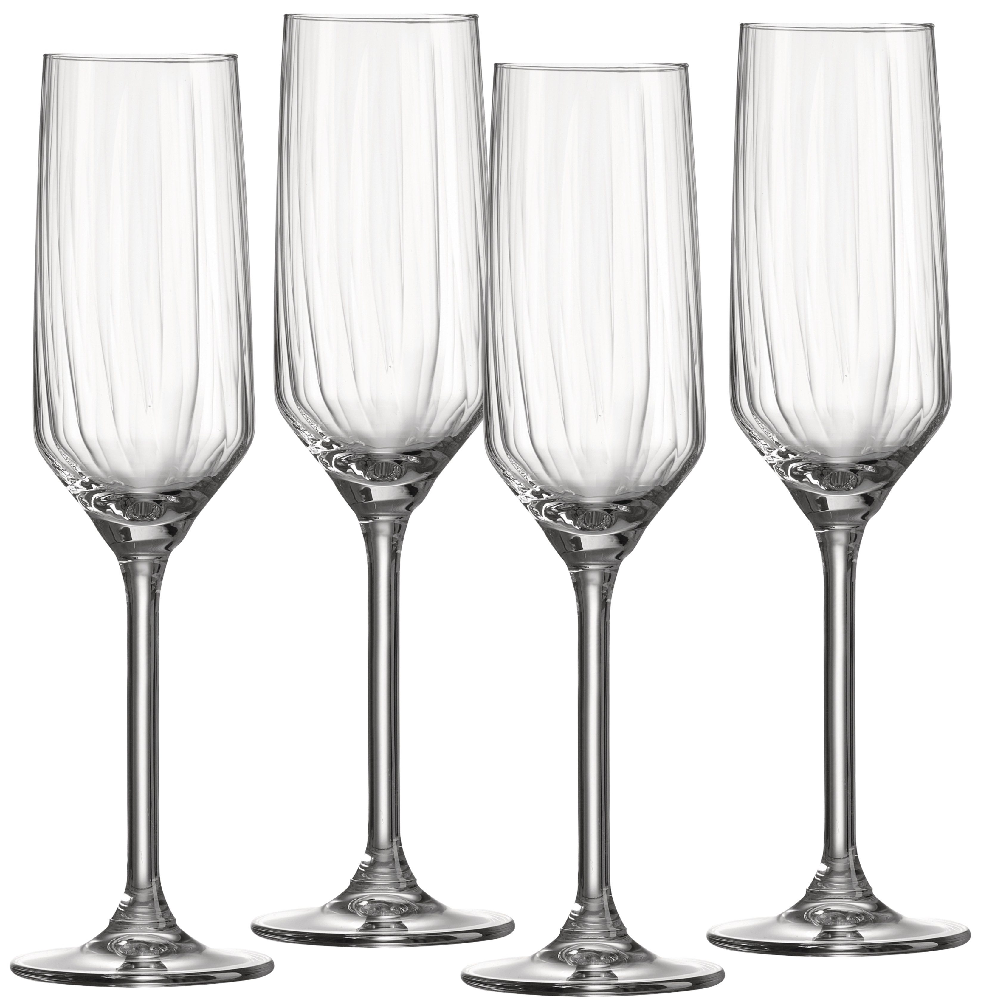 Ritzenhoff & Breker Sektglas Jive, 4-tlg., Glas, 4er Set, je 220 ml