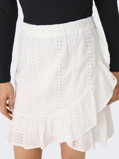 SKIRT WVN Wickelrock Dancer EMB ONLDONNA ONLY Cloud SHORT