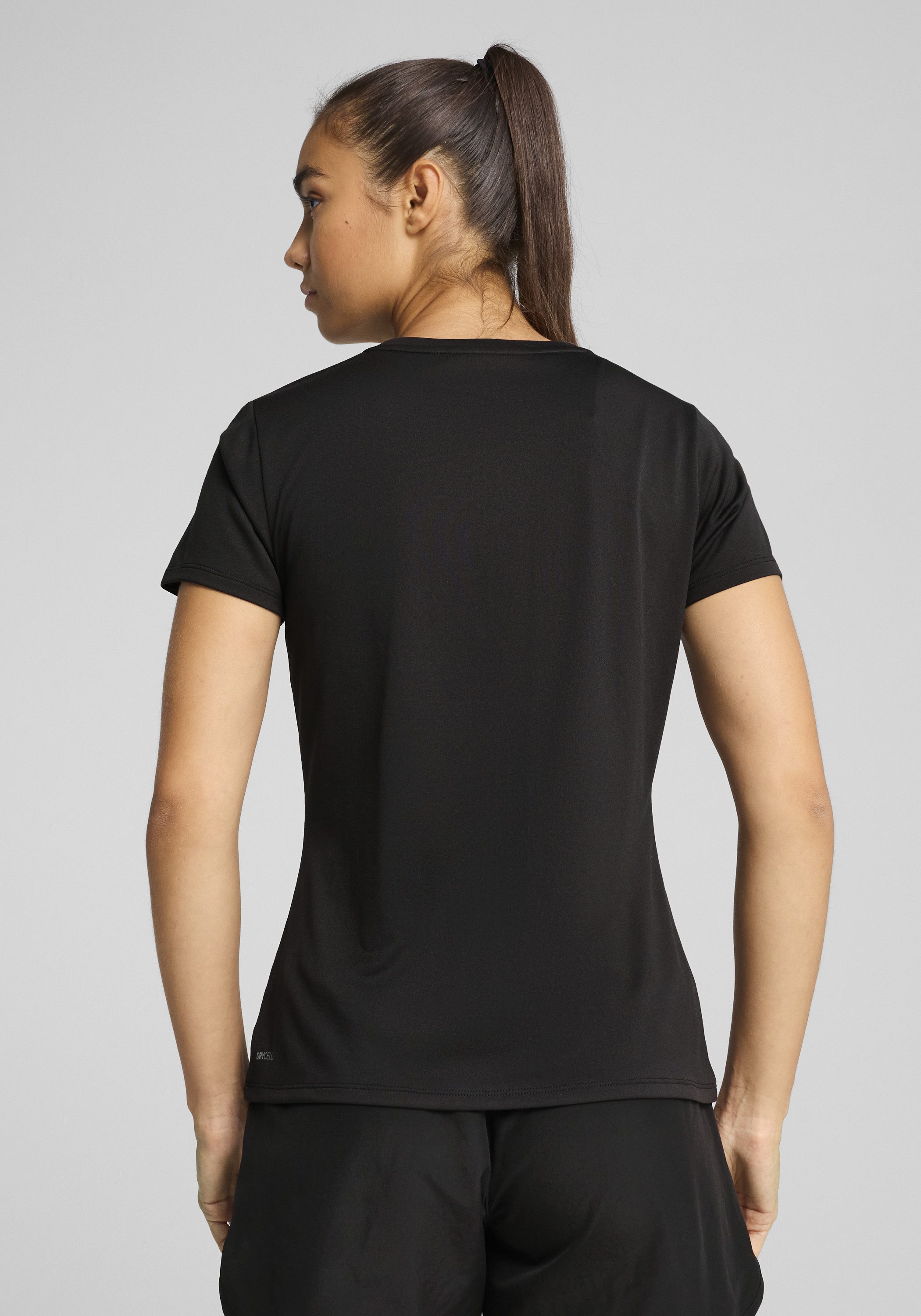 PUMA Trainingsshirt W TAD ESSENTIAL LOGO TEE Kurzarm, Sportmode, mit Rundhalsausschnitt