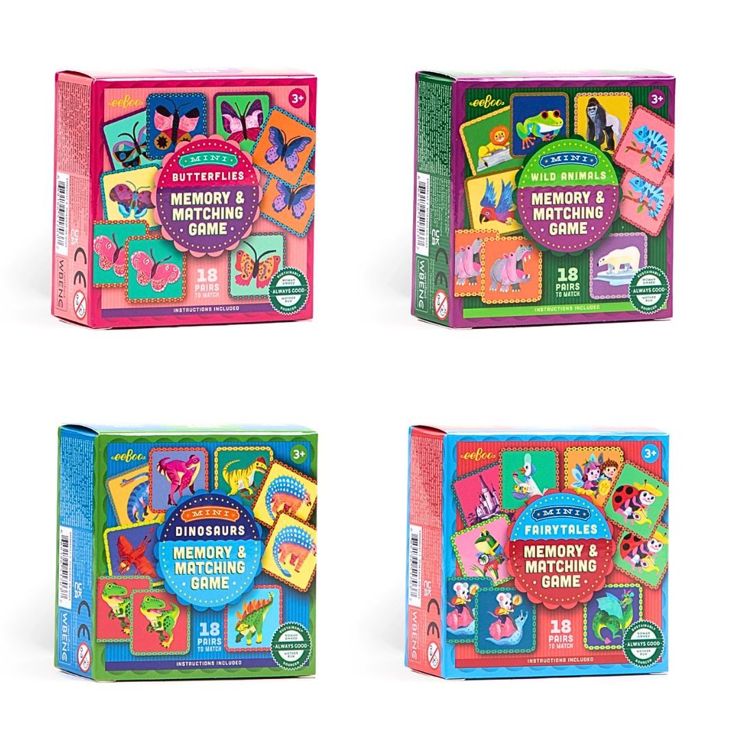 suebidou Spiel Mini Memory & Matching Spiel 'Animals' Reisespiel, nachhaltig, kreativ