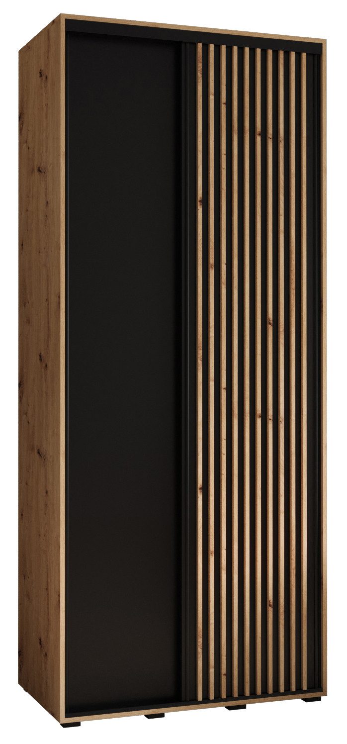 MOEBLO Schiebetürenschrank RILLO (Wohnzimmerschrank, Schwebetürenschrank 2- günstig online kaufen