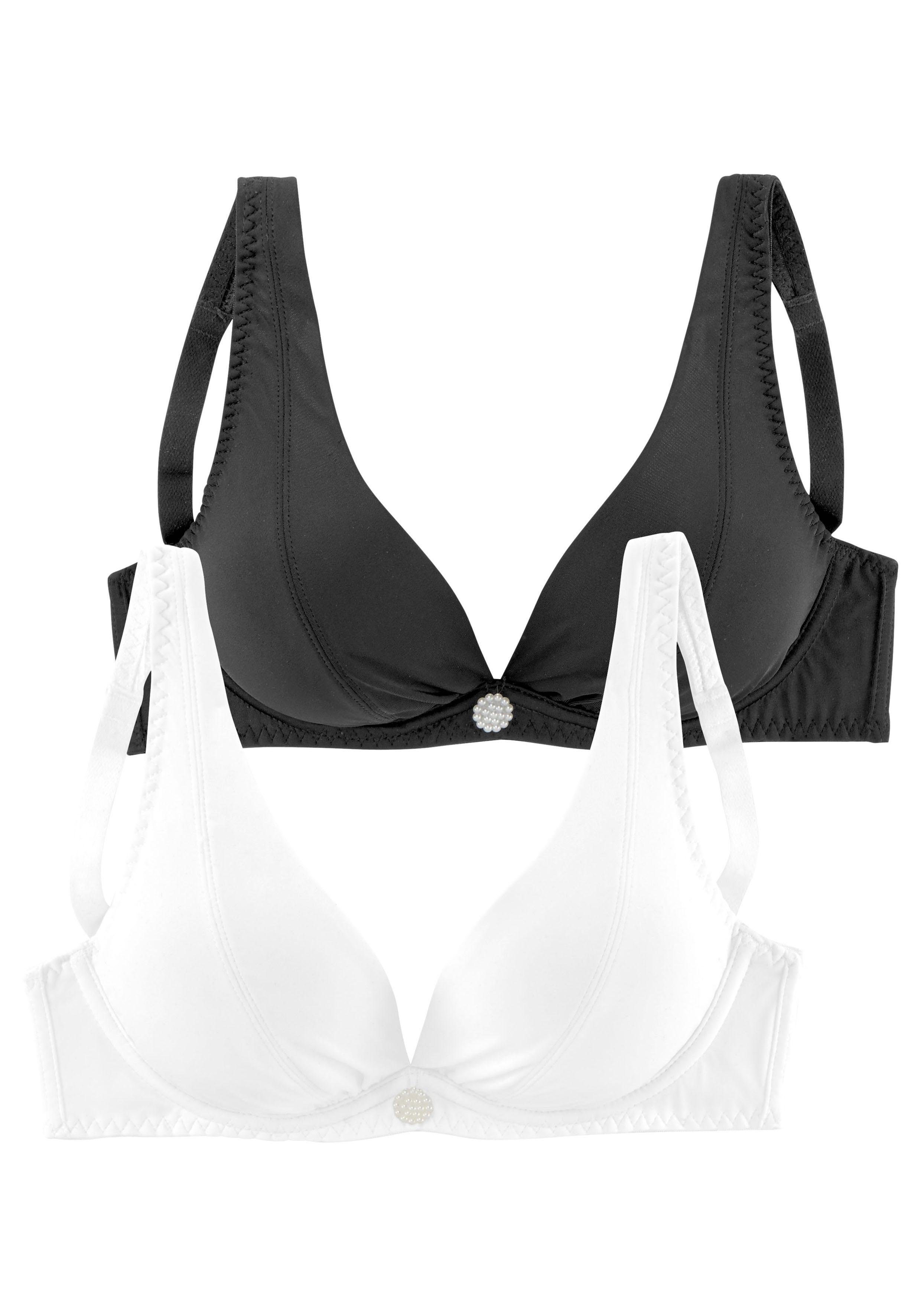 petite fleur by Lascana Bügel-BH (Packung, 2 Stück) für ein tiefes Dekolleté – Bild 2 von 5