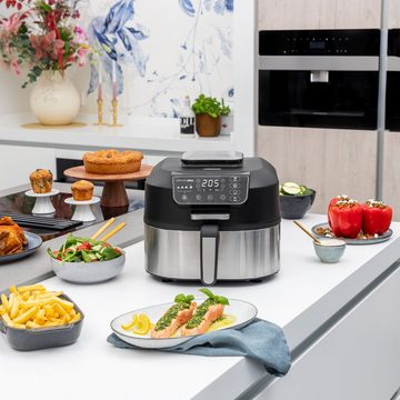 PRINCESS Heißluftfritteuse 182092 Airfryer Grill – 2-in-1 Heißluftfritteuse und Grill, 1760 W