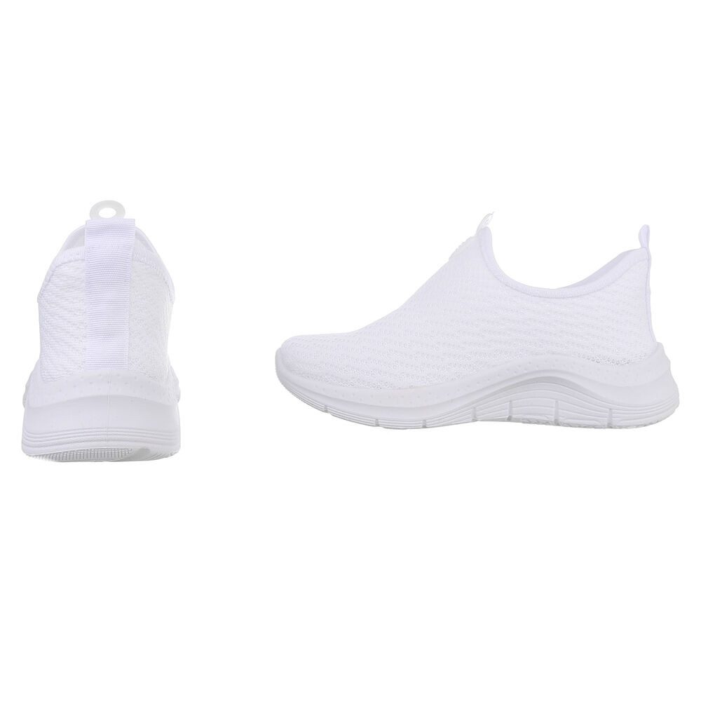 Ital-Design Damen Low-Top Freizeit Slipper (88851275) Keilabsatz/Wedge Sneakers Low in Weiß – Bild 5 von 5