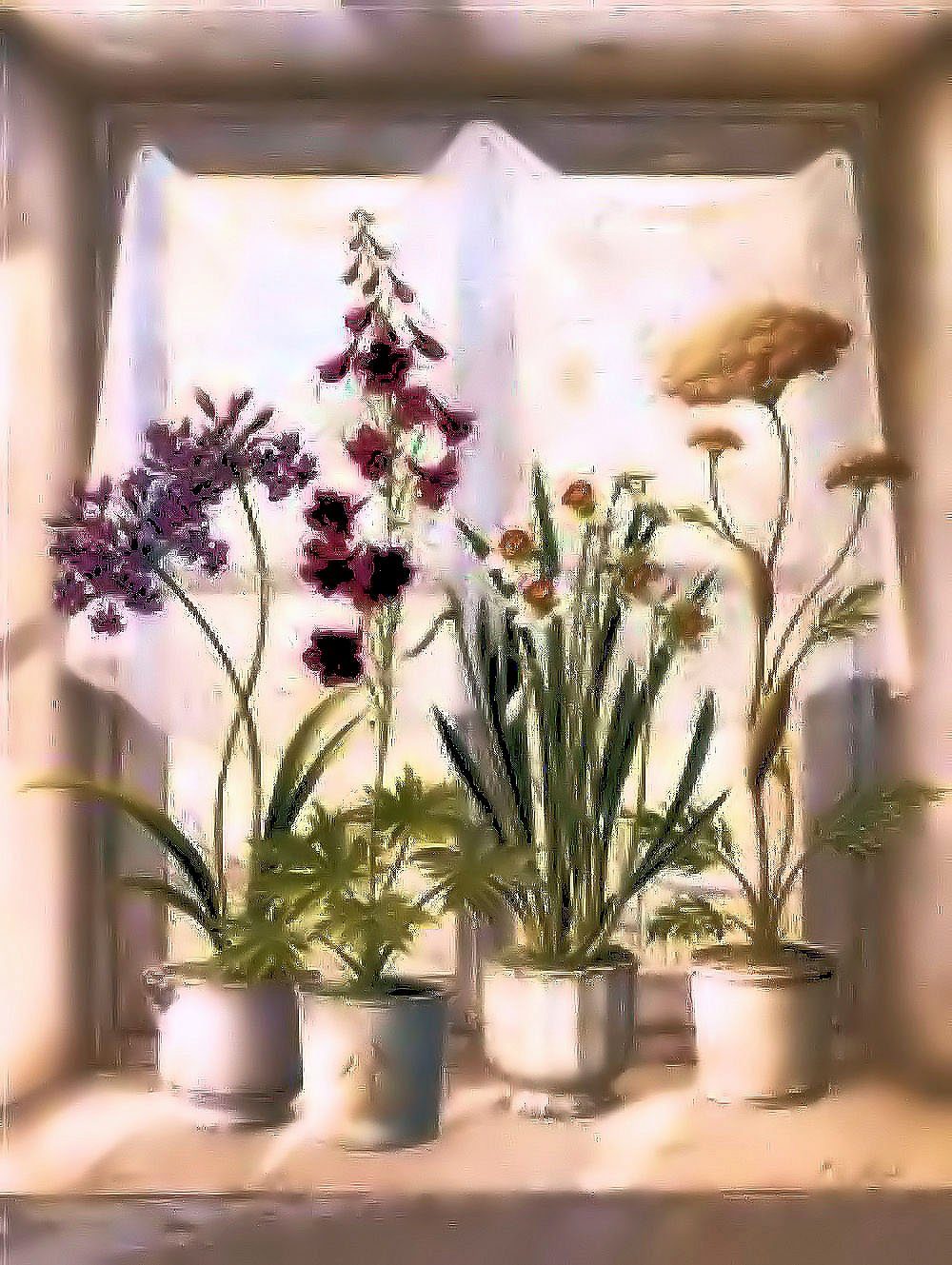 Home affaire Kunstdruck »P. DE VILLENEUVE / Window Garden 2«, (1 Stück)-Otto