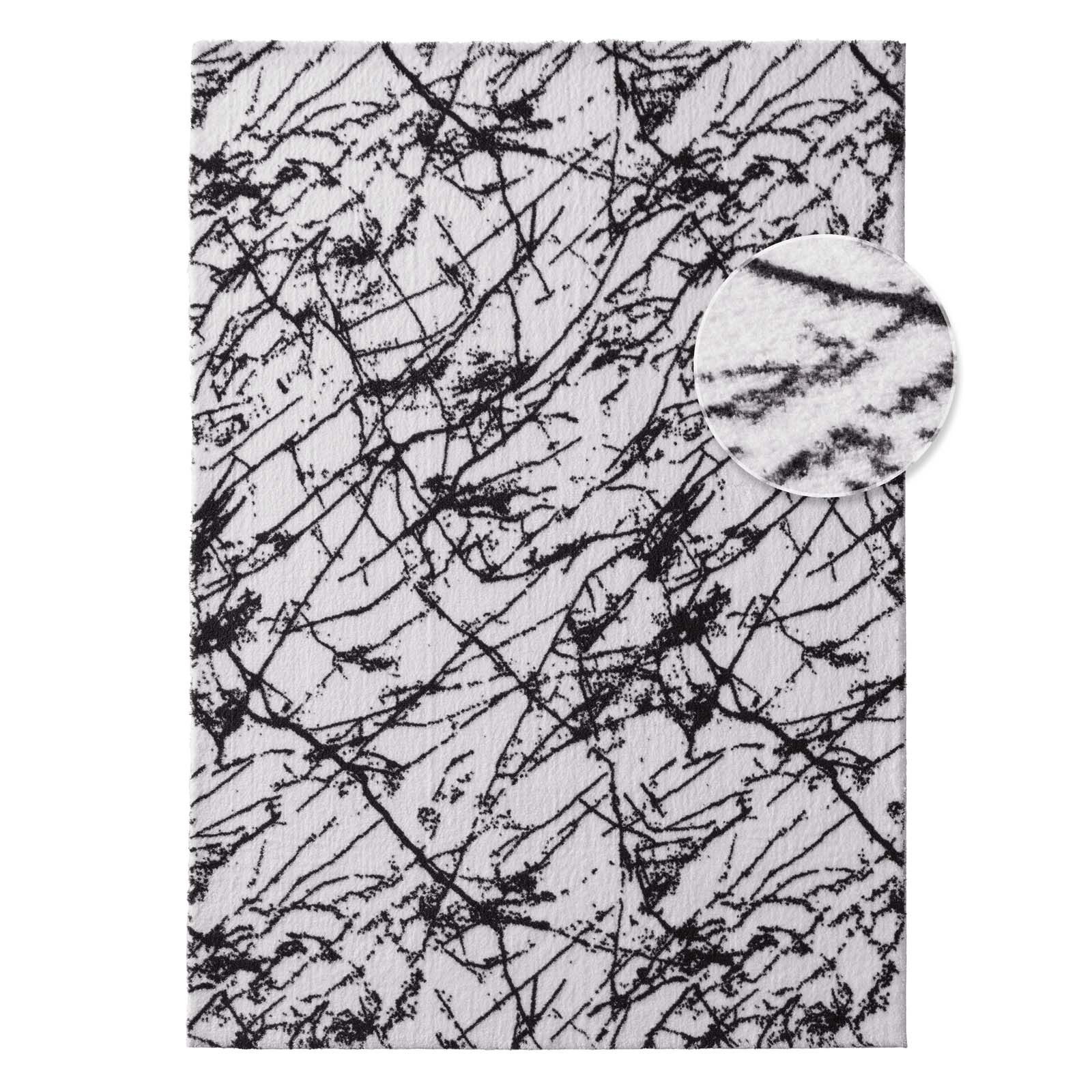 TaraCarpet Teppich Supersoft Kurzflorteppich Valetta Marmor, günstig online kaufen