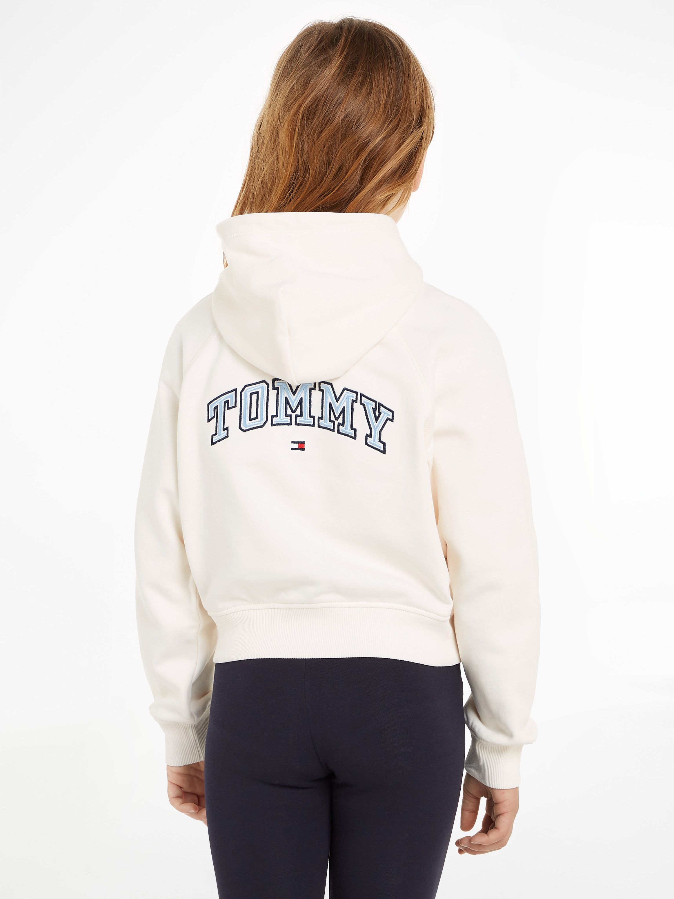 Tommy Hilfiger Sweatjacke VARSITY EMBROIDERED ZIP UP Kinder bis 16 Jahre mit Logostickerei