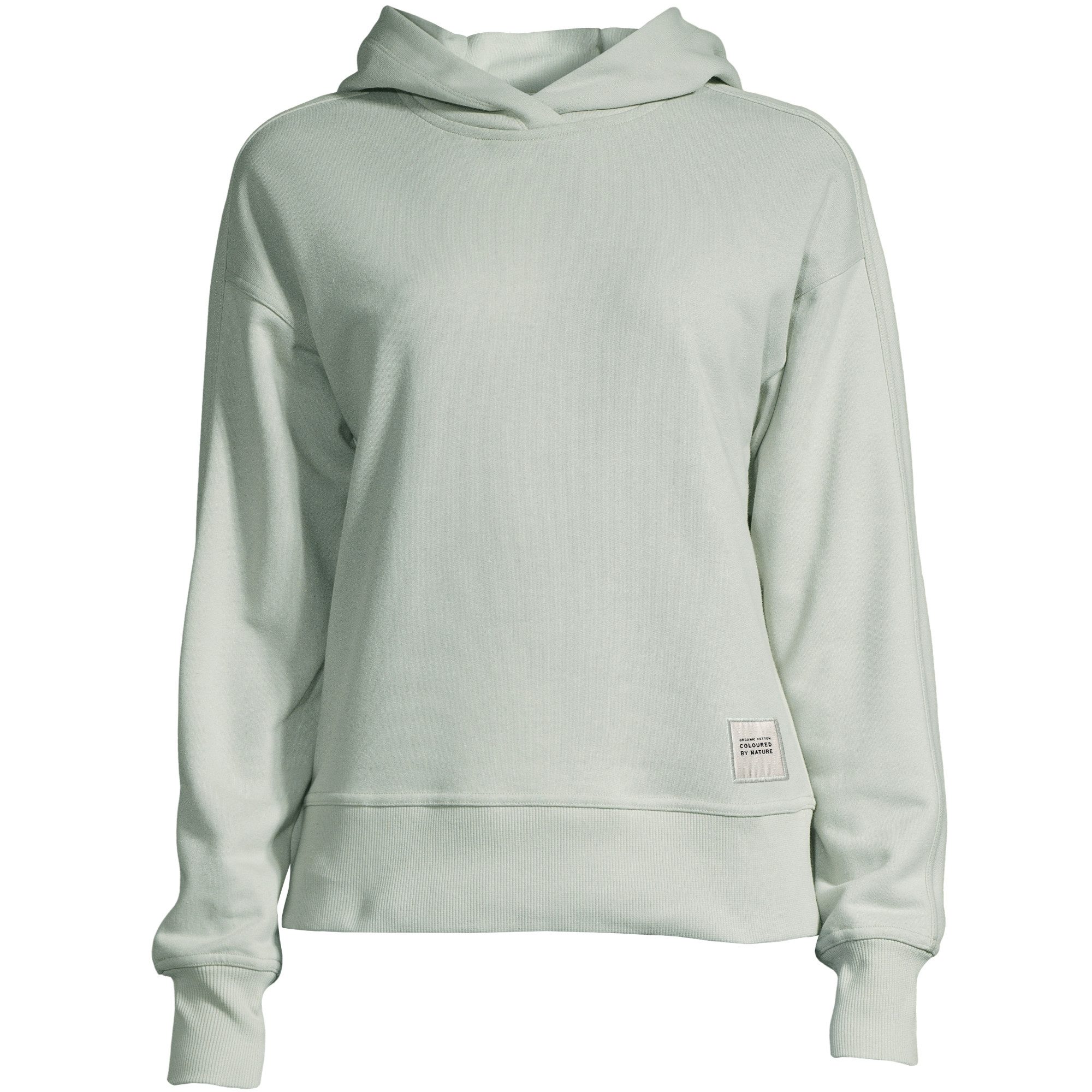 Casall Trainingspullover Natural Dye Terry Hoodie - Damen Hoodie - Light Pistachio