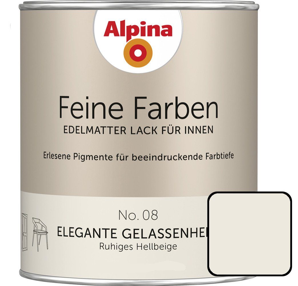 Alpina Wandfarbe Alpina Feine Farben Lack No. 08 Elegante. € 24,29, (€ 32,39 pro 1 l).