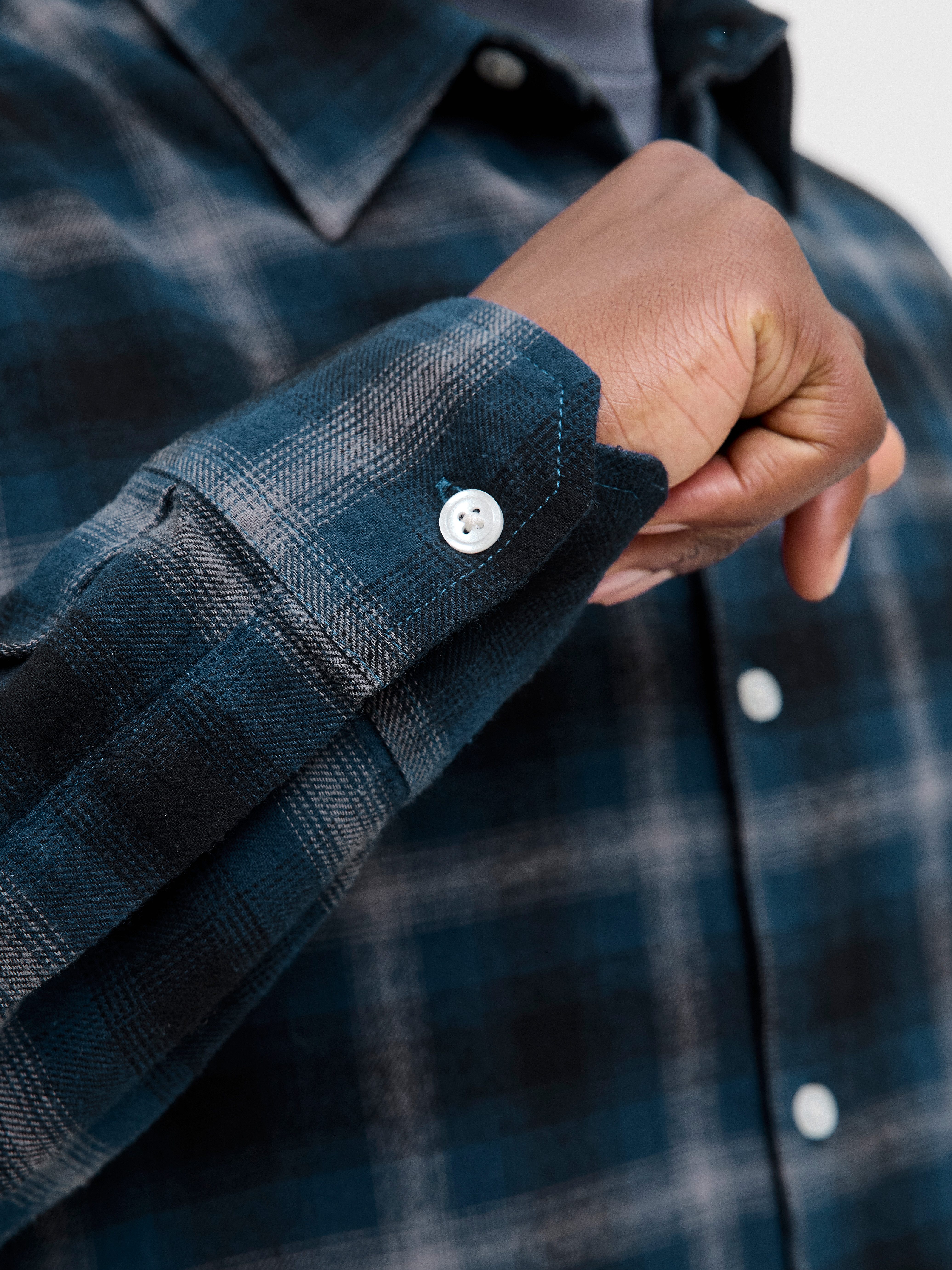 Jack & Jones Langarmhemd JCOCOVER CHECKED FLANNEL SHIRT LS – Bild 5 von 5