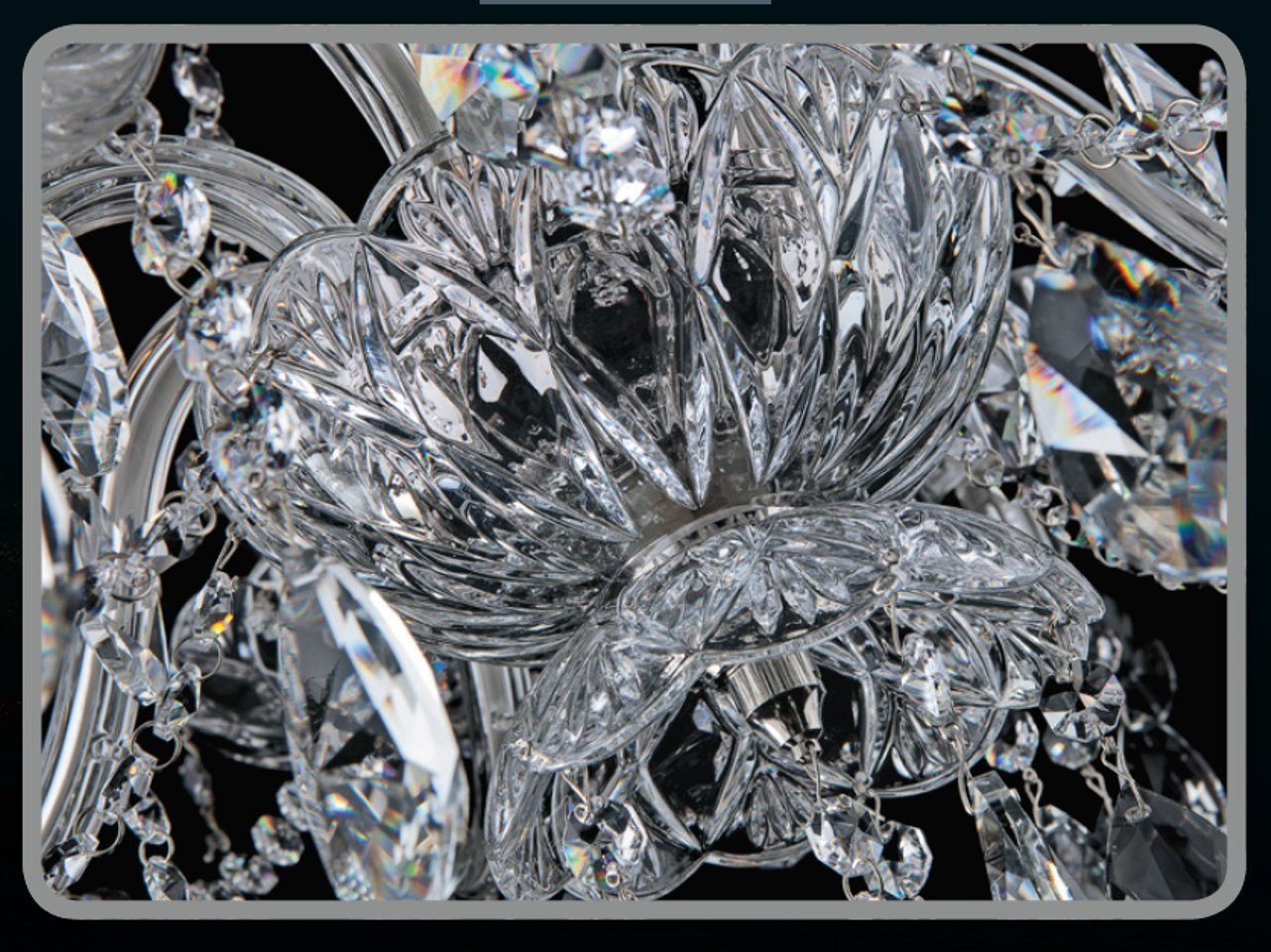 Xlmoebel Kronleuchter Bohemia IVELE Crystal Hängelampe aus Kristall, Hergestellt in Europa