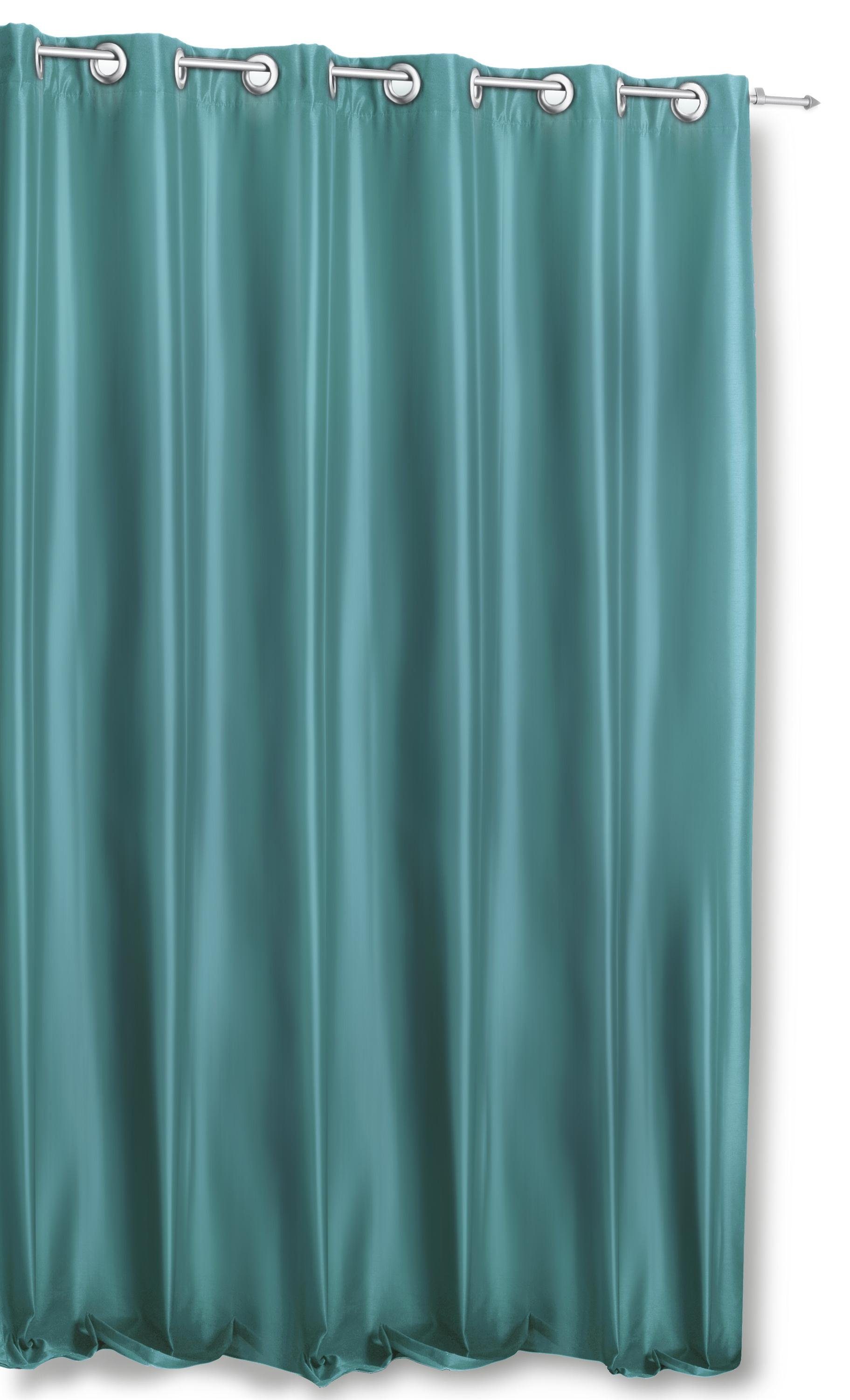 Türvorhang Thermovorhang Ösen 245x245 cm blickdicht breit Polar Fleece Vorhang, Haus und Deko, Ösen (1 St), blickdicht, Polyester Türkis