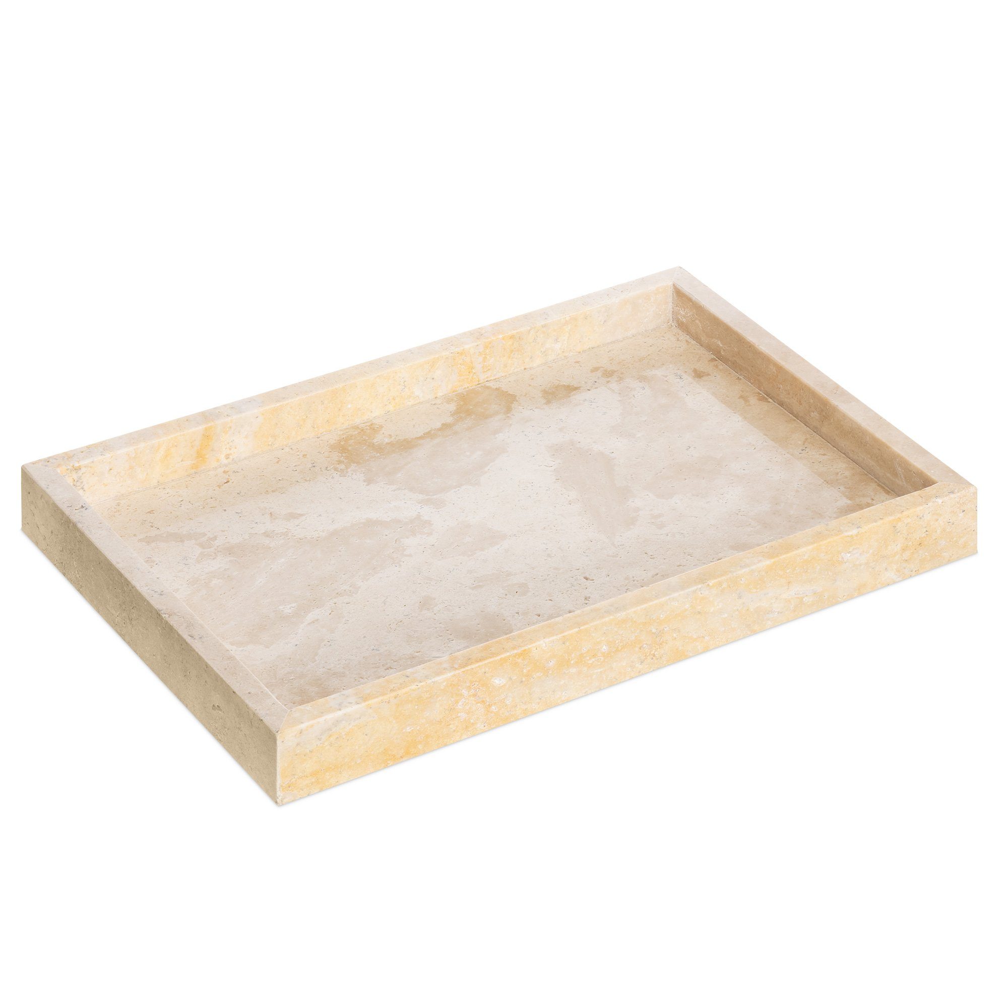 Organizer Tablett für Schmuck und Make-Up - Badezimmertablett - Travertin