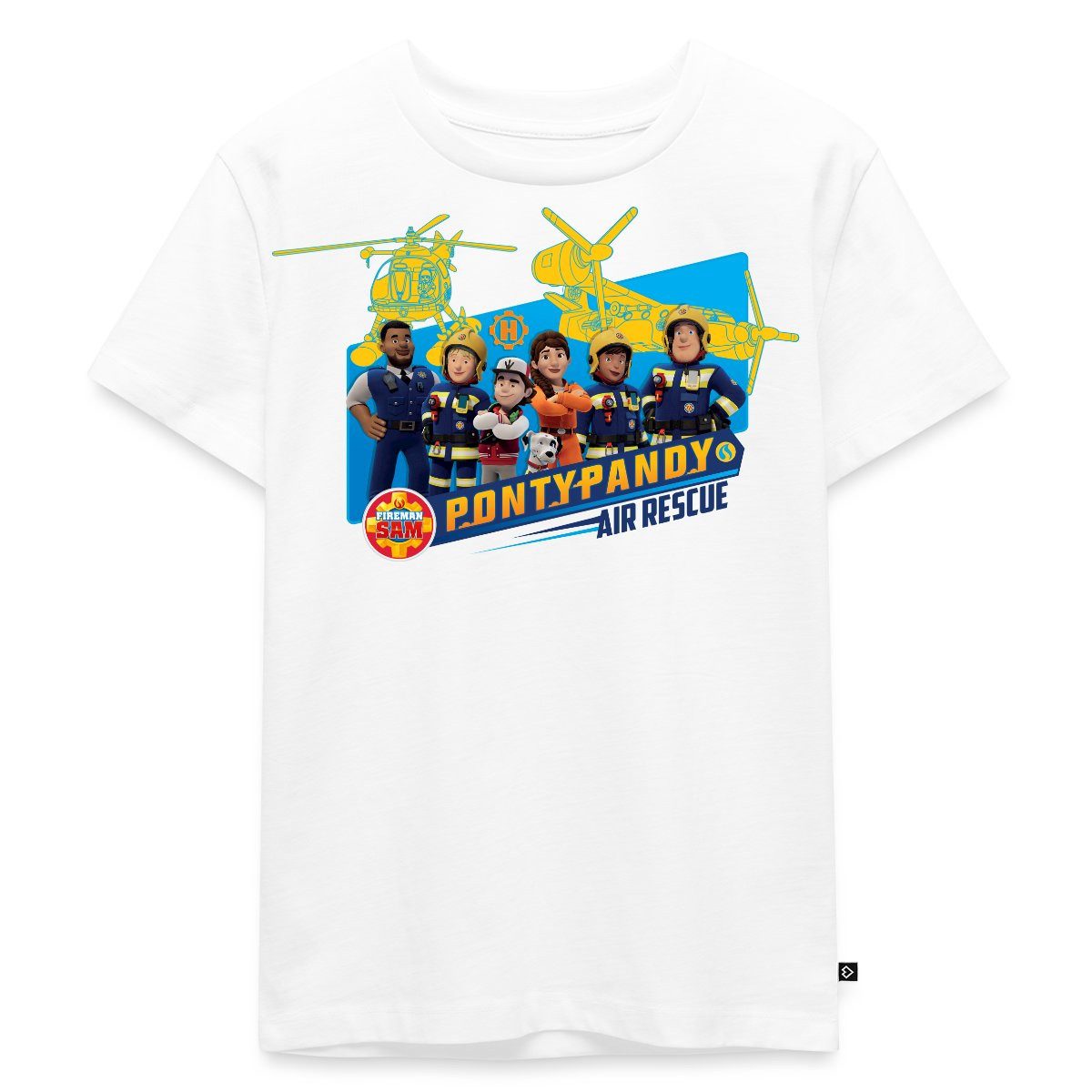 T-Shirt Feuerwehrmann Sam™ Pontypandy Air Rescue Kinder Premium T-Shirt