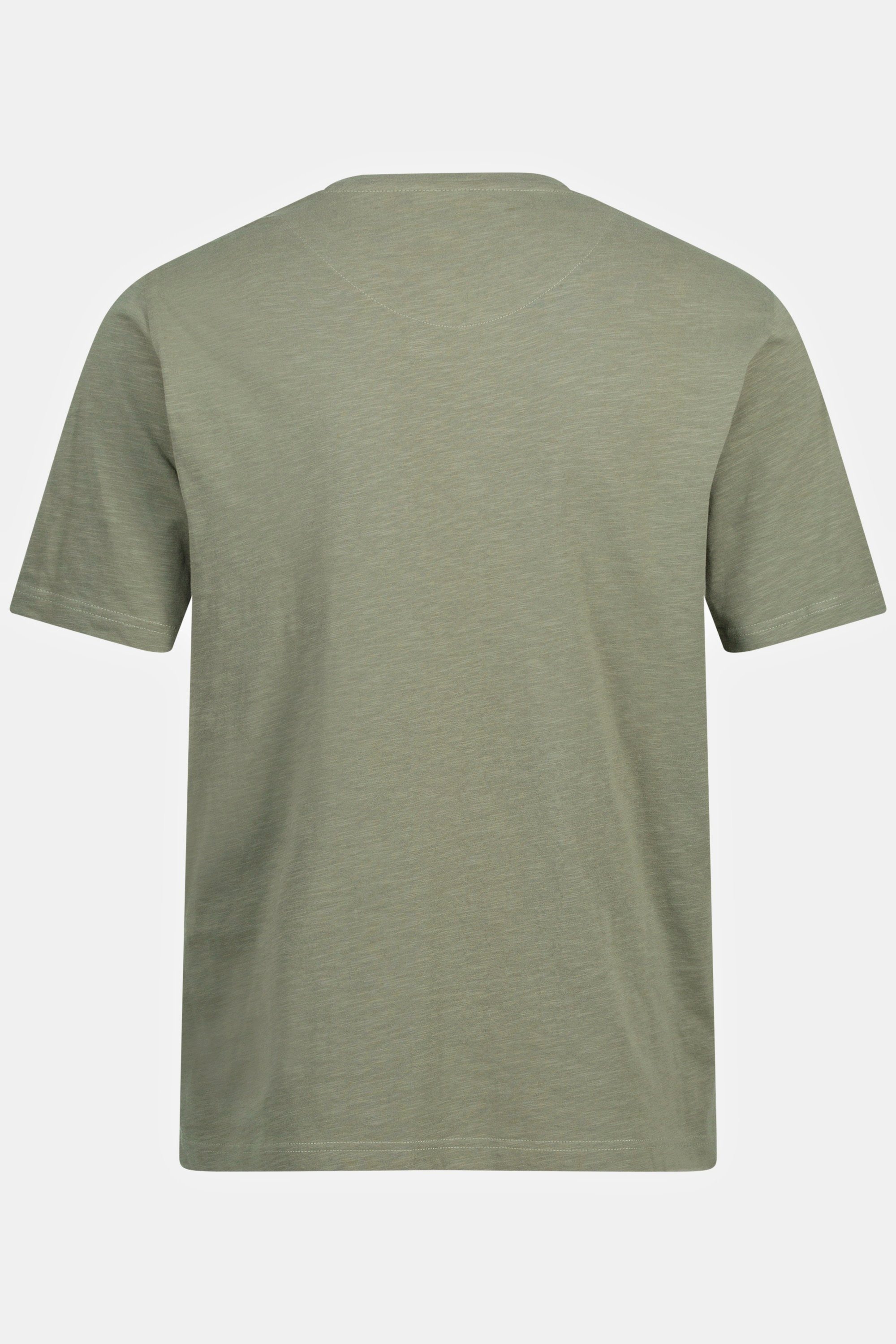 JP1880 T-Shirt T-Shirt Basic Halbarm Flammjersey V-Ausschnitt kaktus