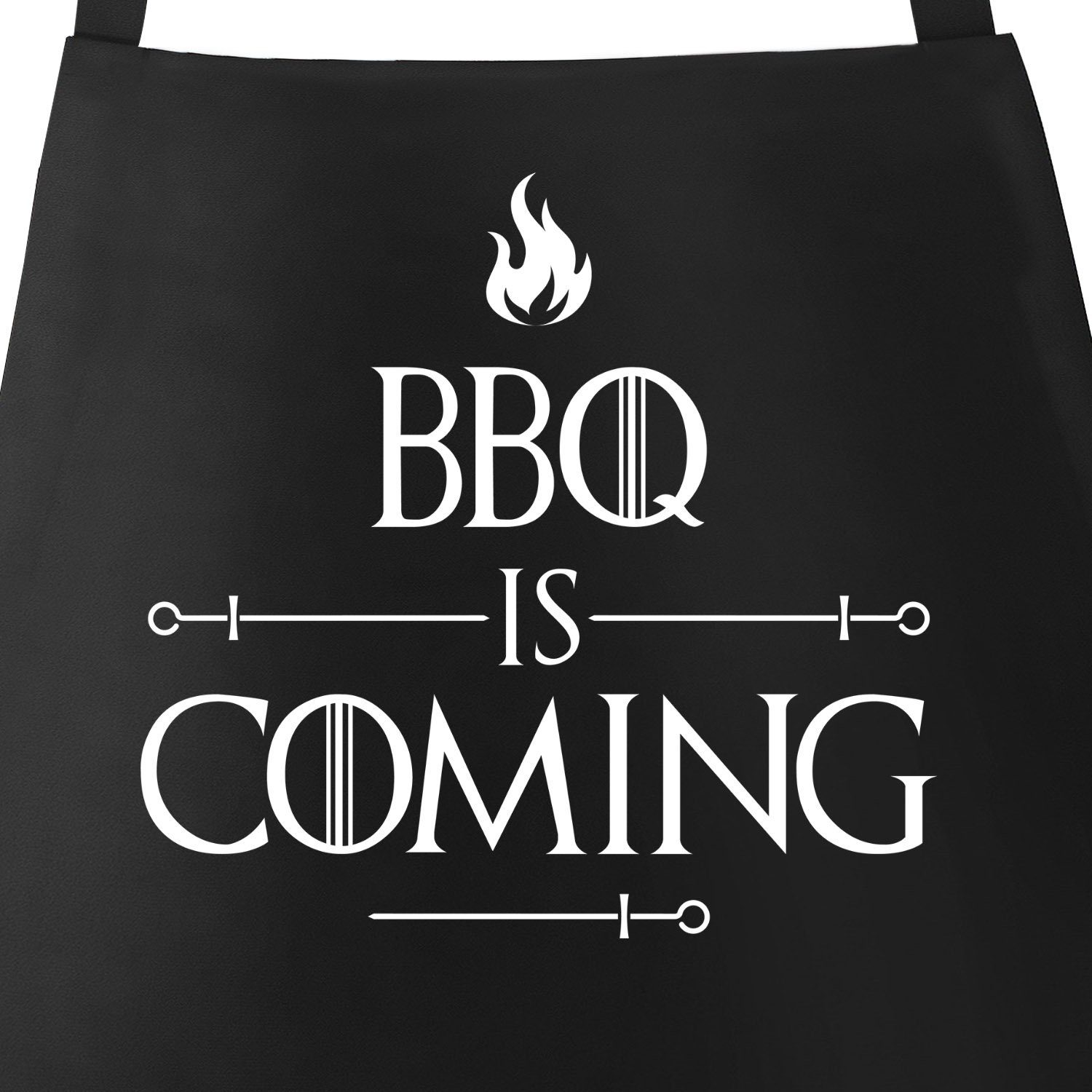 MoonWorks Grillschürze »GrillSchürze für Männer mit Spruch BBQ Is Coming Barbecue Grillen