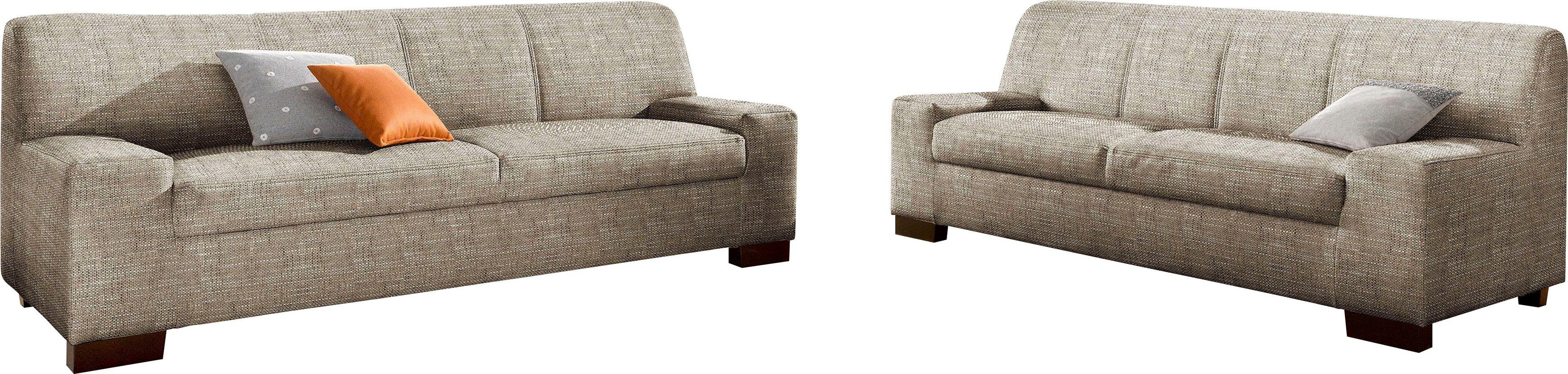 DOMO collection Polstergarnitur Norma kubisch und zeitlos, (Set, 2-tlg), be günstig online kaufen