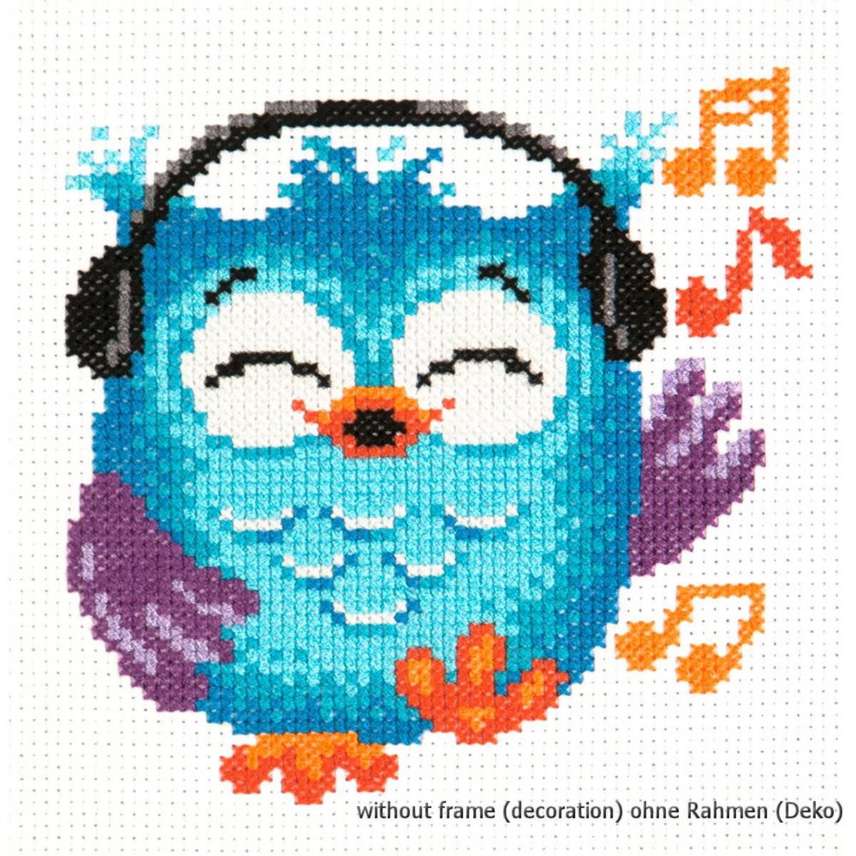 Magic Needle Kreativset Magic Needle Kreuzstichset "Eulchen", (embroidery kit by Marussia)