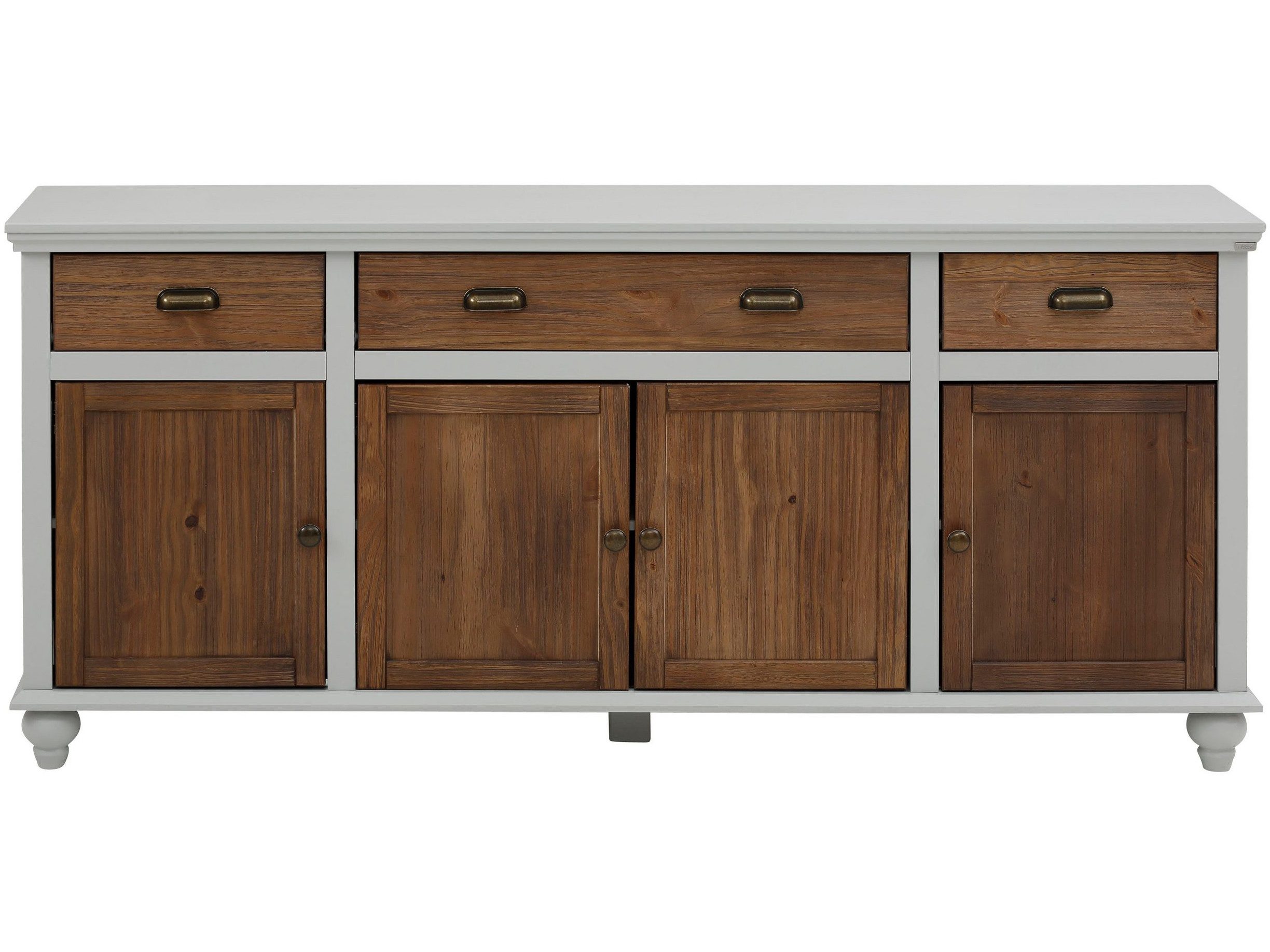 loft24 Sideboard Marlin, mit 3 Schubladen und 4 Türen günstig online kaufen