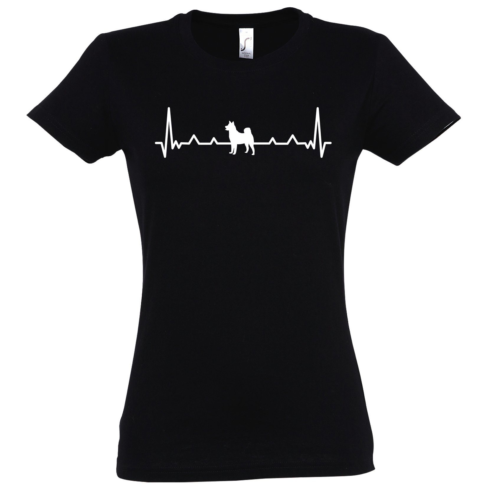 T-Shirt Heartbeat Hund Damen Shirt