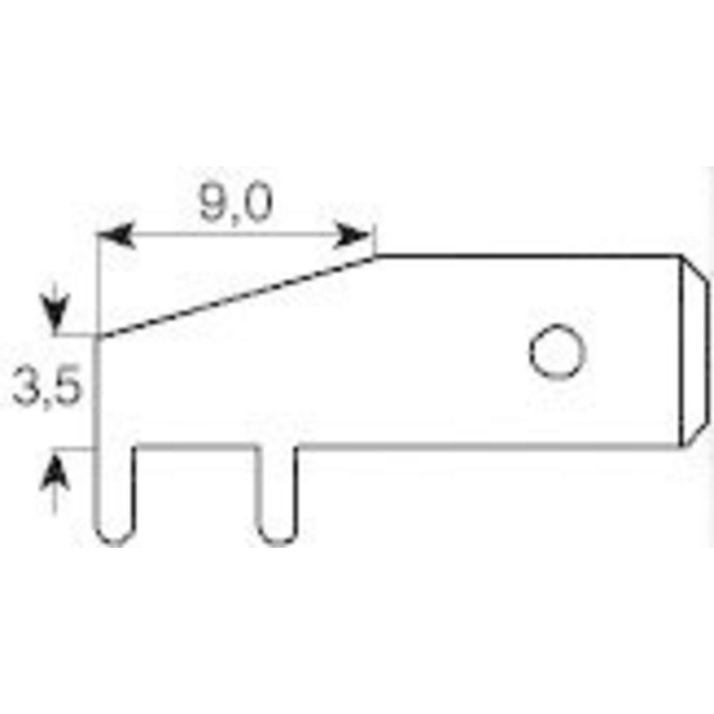 Vogt Verbindungstechnik Flachsteckhülse Vogt Verbindungstechnik 3867d.68 Steckzunge Steckbreite: 6.3 mm Steck, 3867d.68