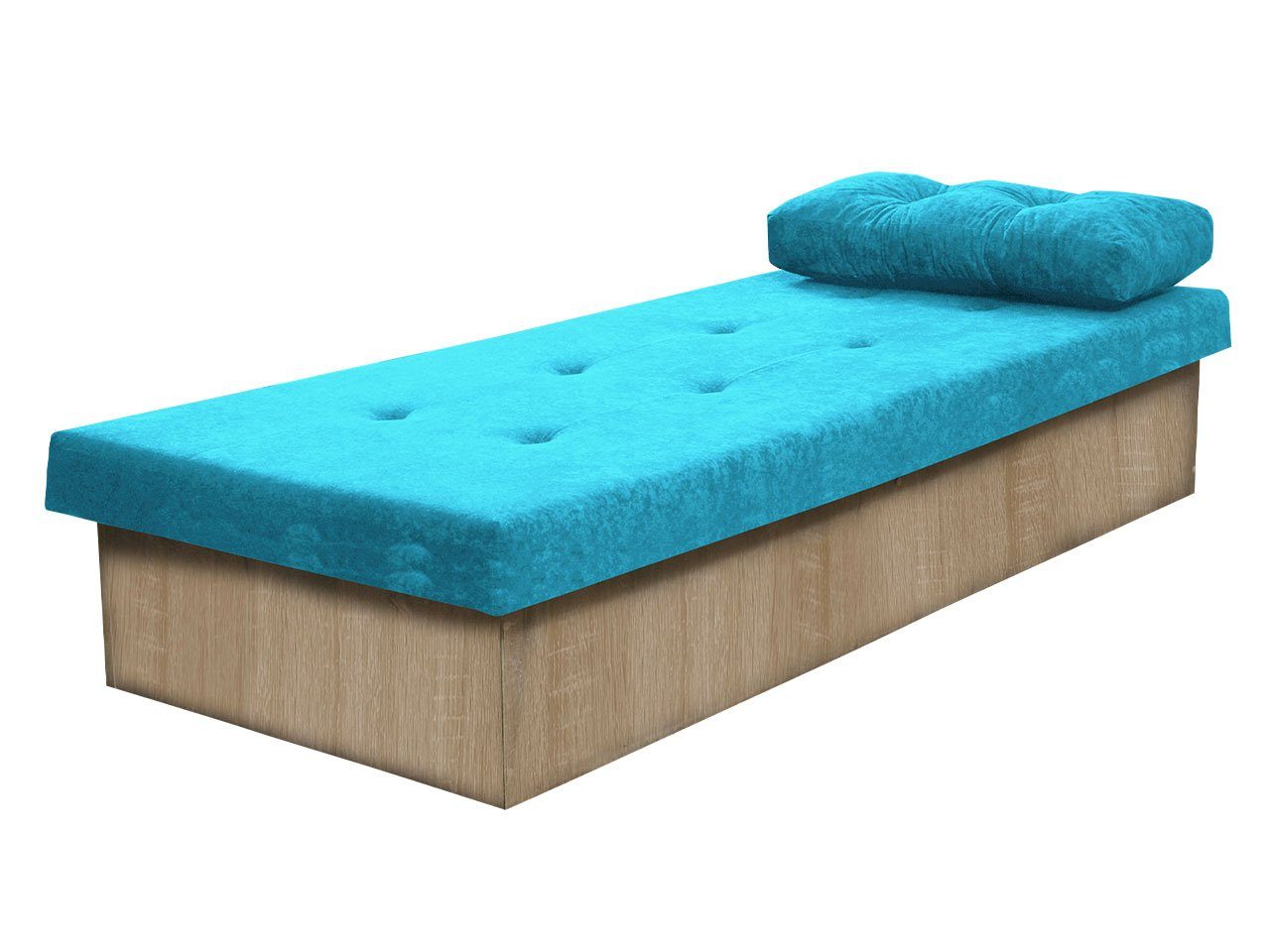 MIRJAN24 Kinderbett Berta (Einzelbett), Bettkasten als Zusatzoption, Bonnellformat