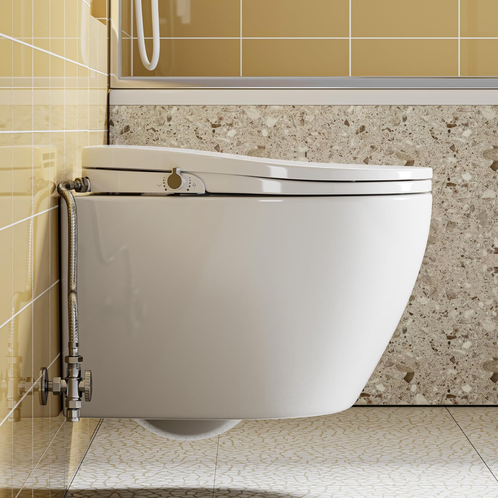 HOROW Dusch-WC Hänge WC mit Bidet günstig online kaufen