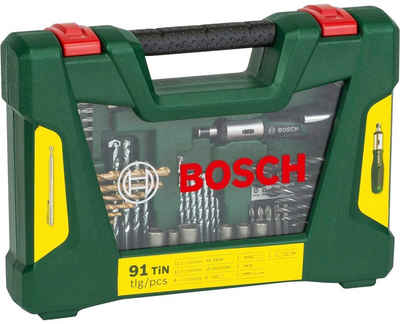 Bosch Home & Garden Bohrer- und Bit-Set V-Line Box, (Set, 91-tlg)