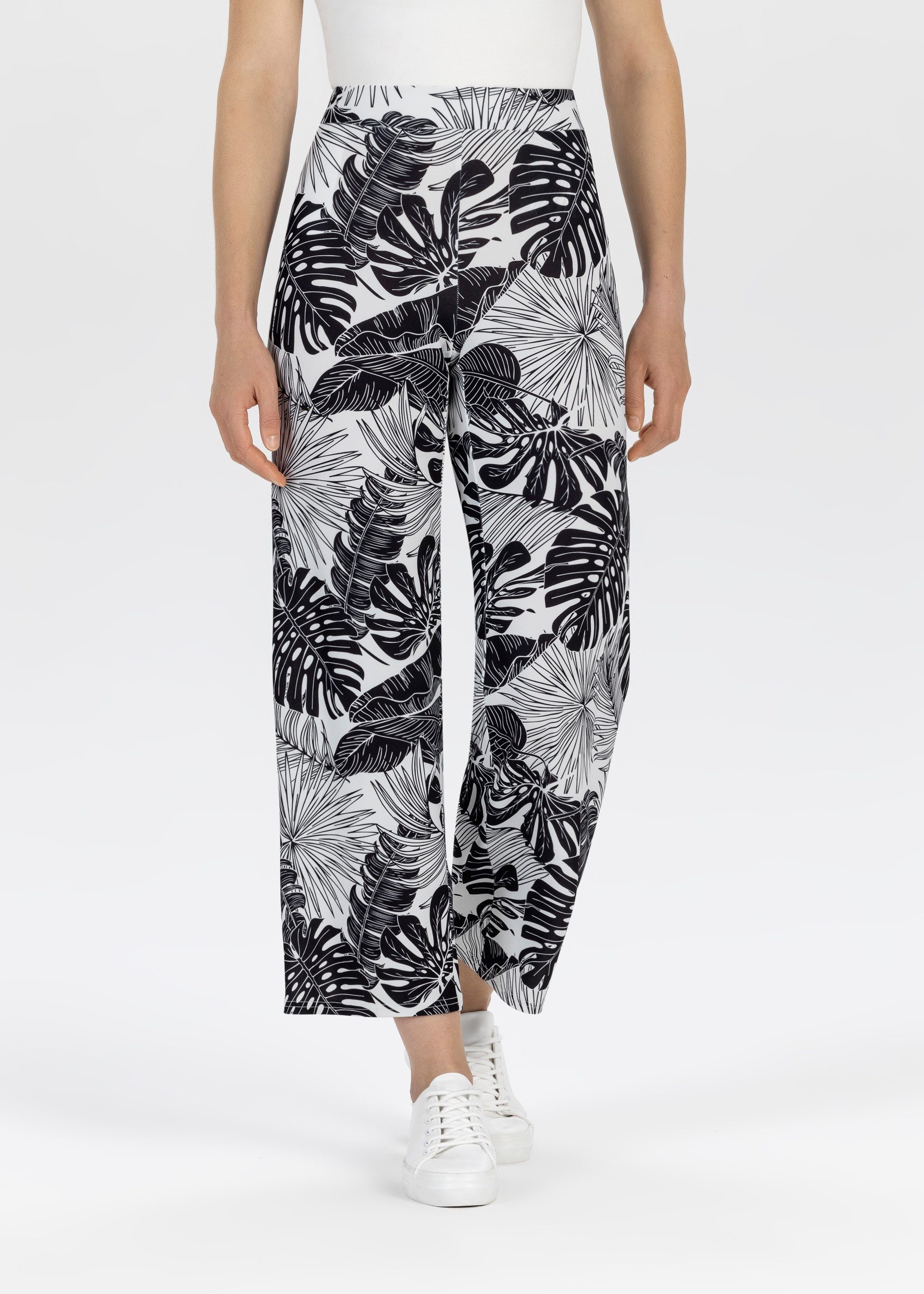 Stehmann 7/8-Hose mit floralem Muster