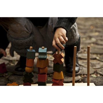 Woodenstory Steckspielzeug Steckspiel XL Regenbogen Holzspielzeug