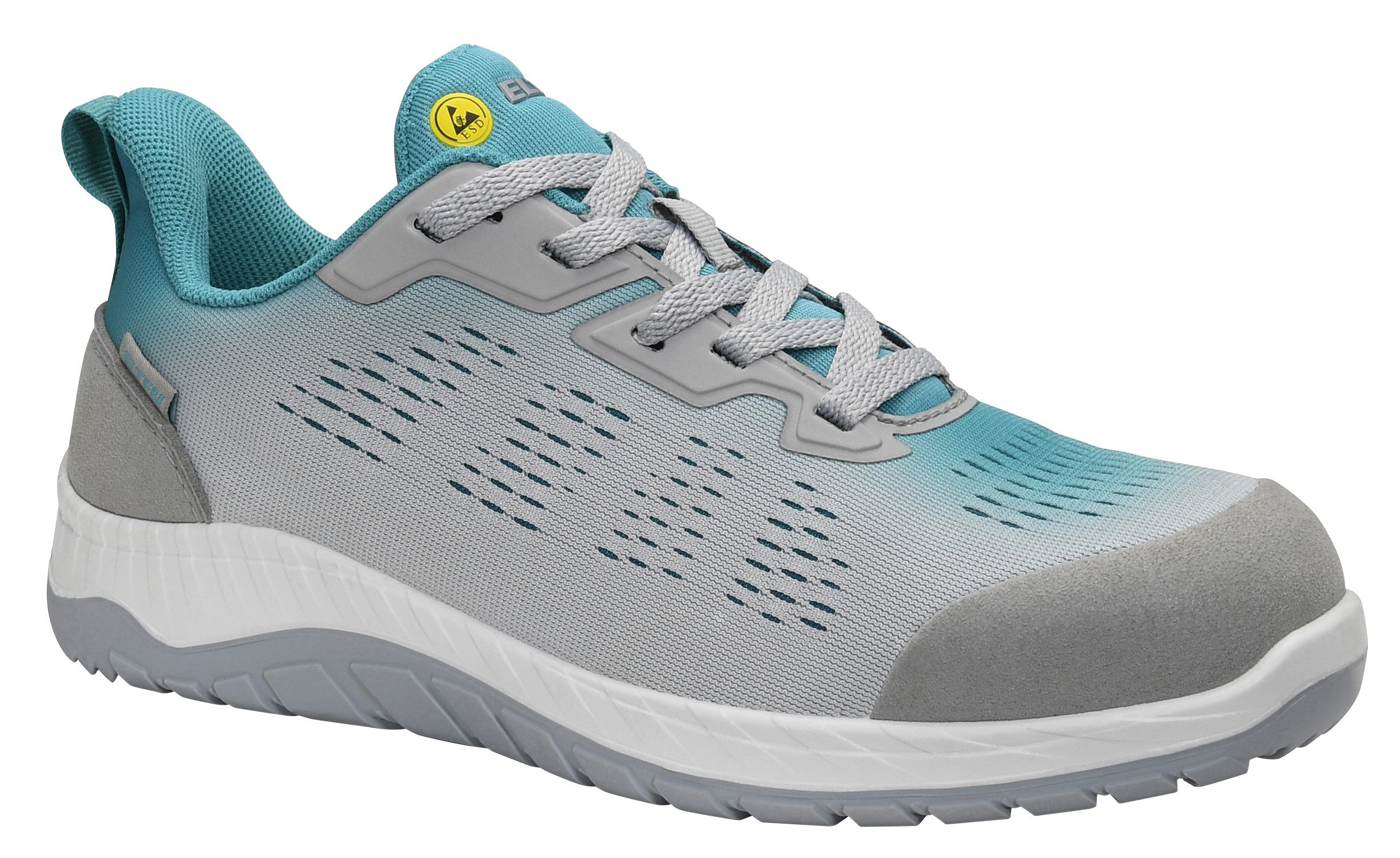 ELTEN LUANA grey-turquoise Low ESD S1 Sicherheitsschuh (Schuhkarton, Paar)