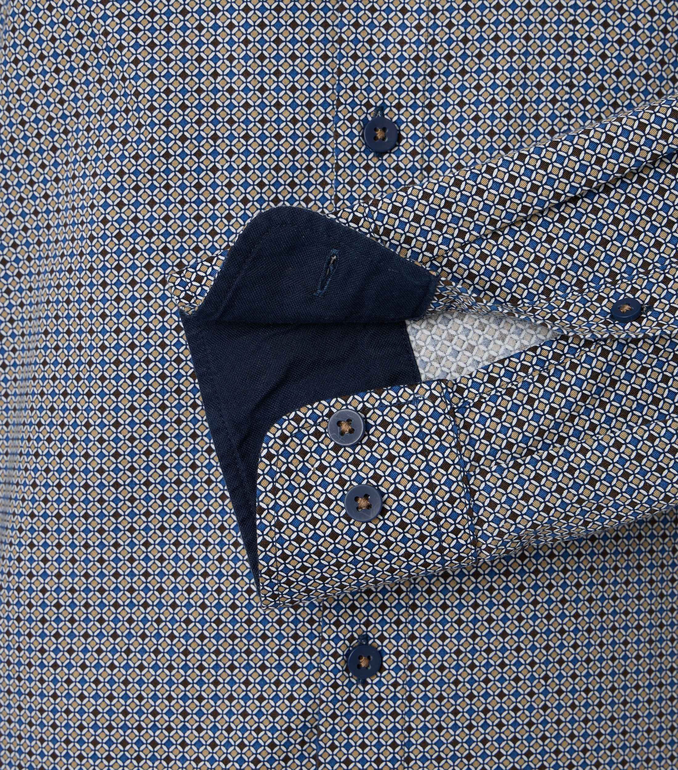 Redmond Langarmhemd Druck Comfort Fit