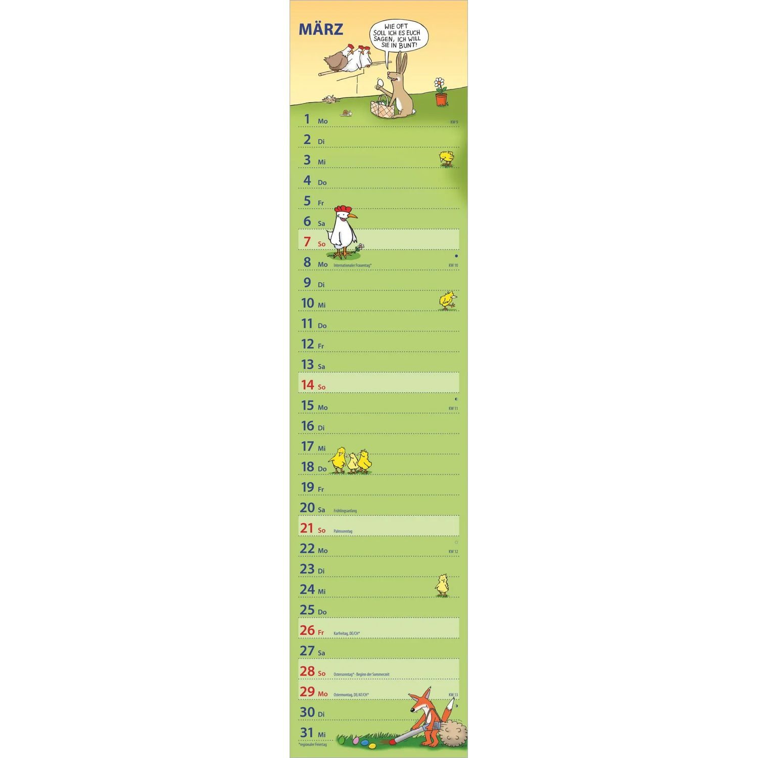 Wandkalender Notizkalender HUMOR 2027 – Bild 2 von 5