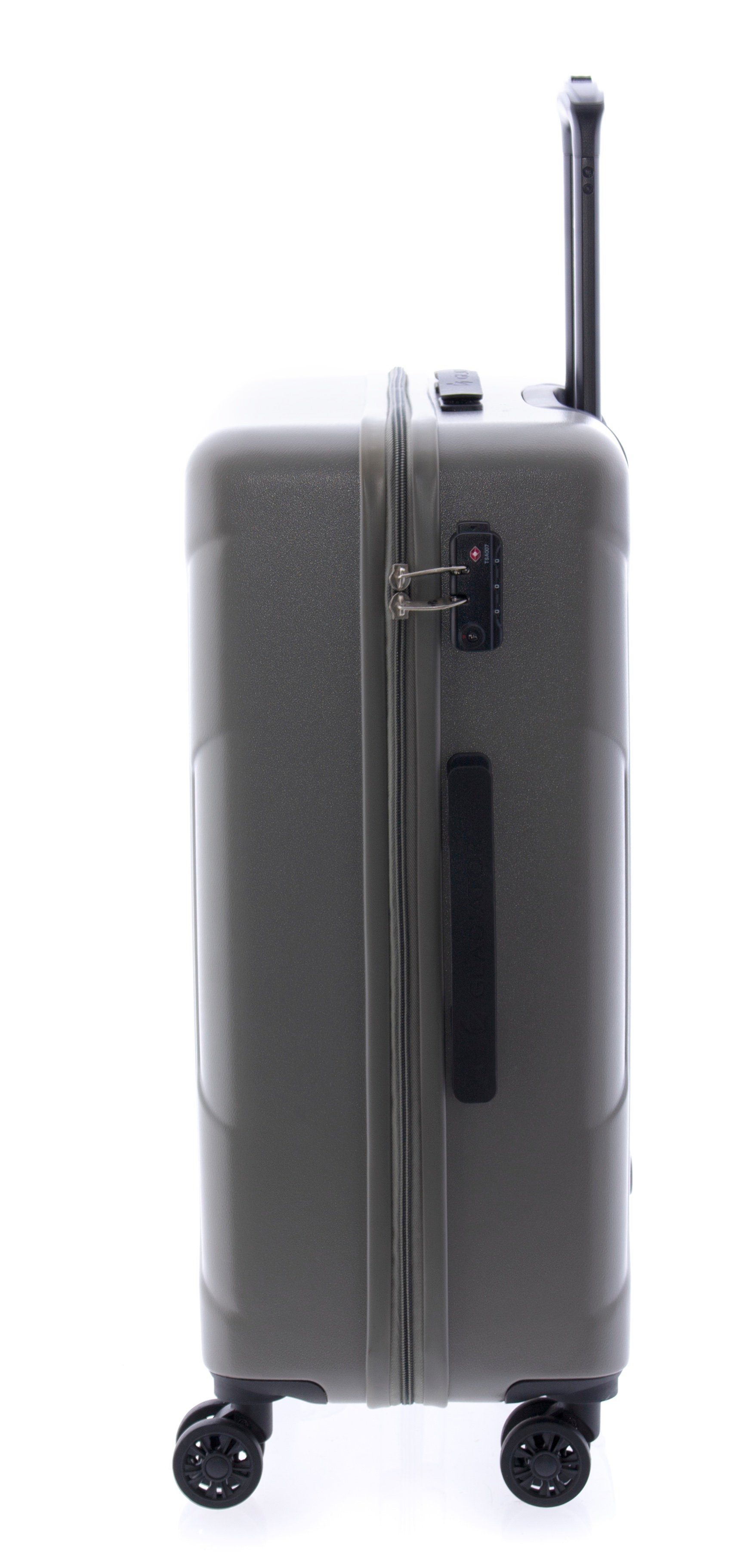 GLADIATOR Hartschalen-Trolley grau 3,3kg, 68 Koffer 4 TSA, - cm, M 4 Farben Rollen