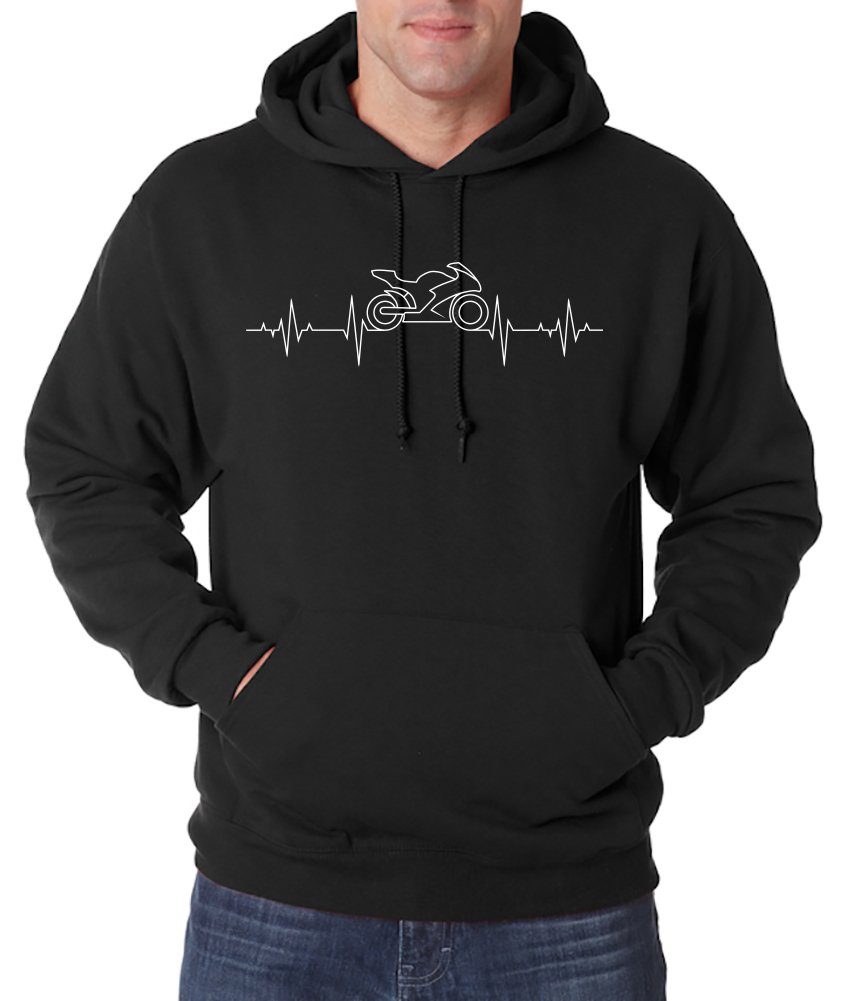 Youth Designz Kapuzenpullover Heartbeat Motorrad Herren Hoodie Pullover mit günstig online kaufen