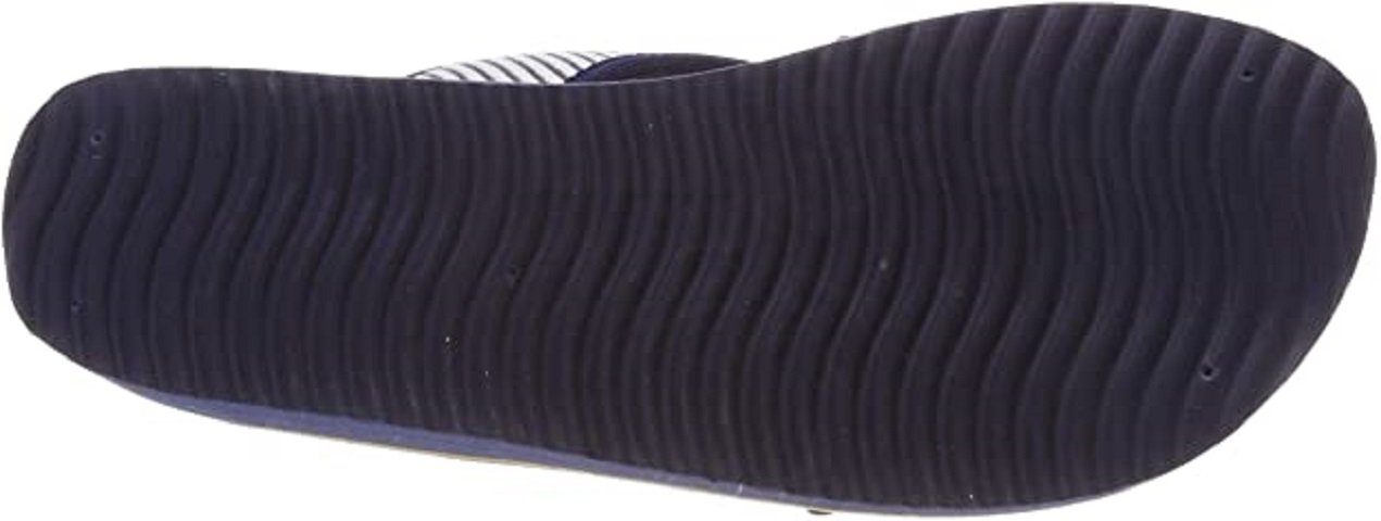 Flip Flop Streifen-Design, Stripes 30438 in Pantolette Plateau modischem Cross