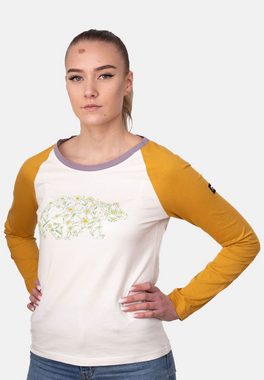 FORSBERG Rundhalsshirt Damen Longsleeve Flower-Print