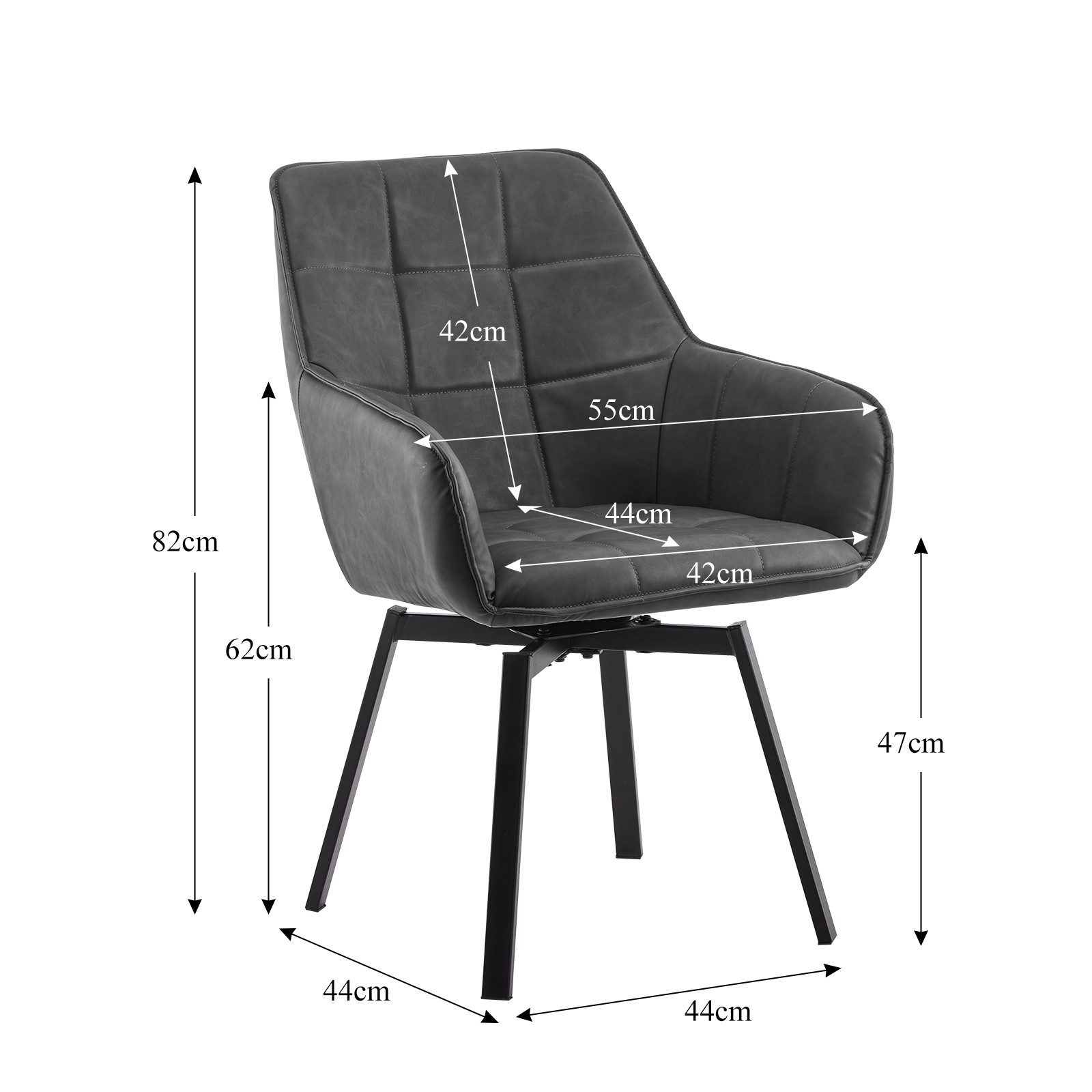 Ofcasa Esszimmerstuhl Kunstlederstühle (4er Set), Gepolsterter günstig online kaufen