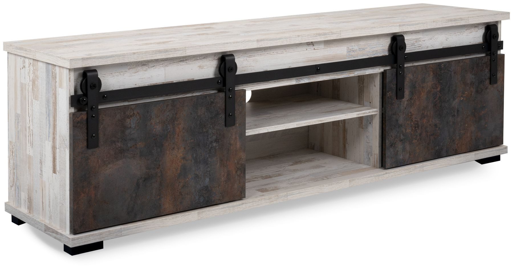 Finori TV-Board, Dekor Aratinga Kiefer / Na Pali, MADE IN GERMANY, 160 x 50 x 40 cm