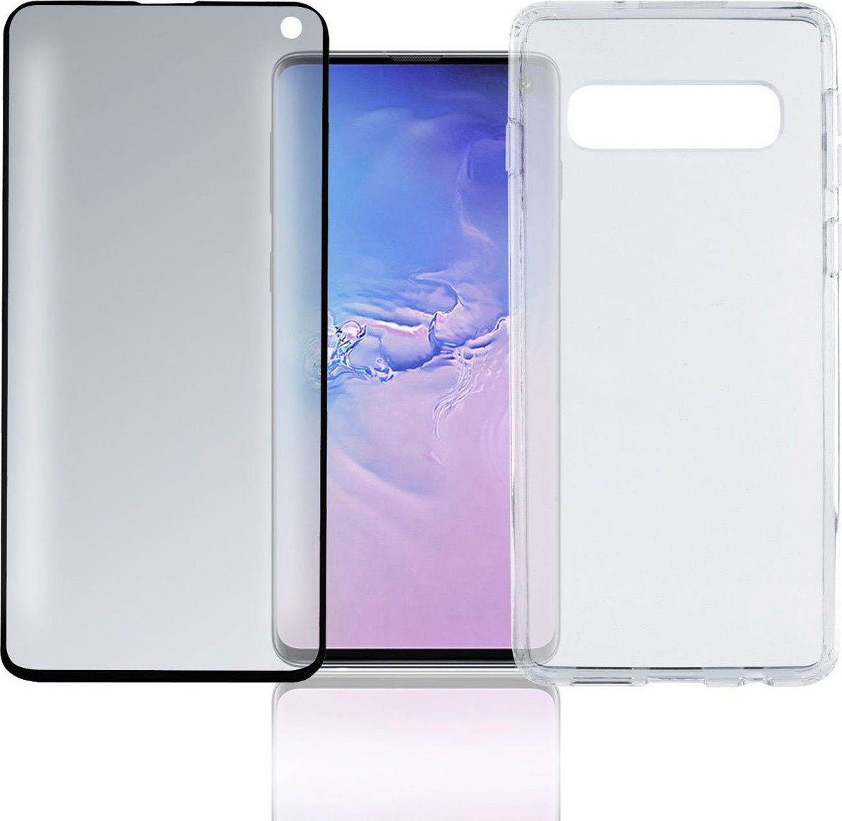 Image of 4smarts Smartphone-Hülle »360° Premium Protection Set "CF"" Galaxy S10« Samsung Galaxy S10, Cover"