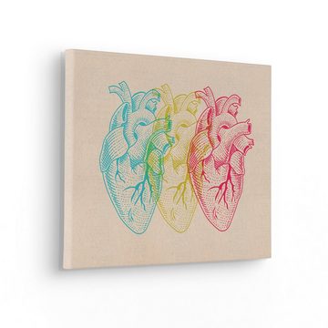 Komar Leinwandbild Heart Variants, (1 St), 30x40 cm (Breite x Höhe), Keilrahmenbild