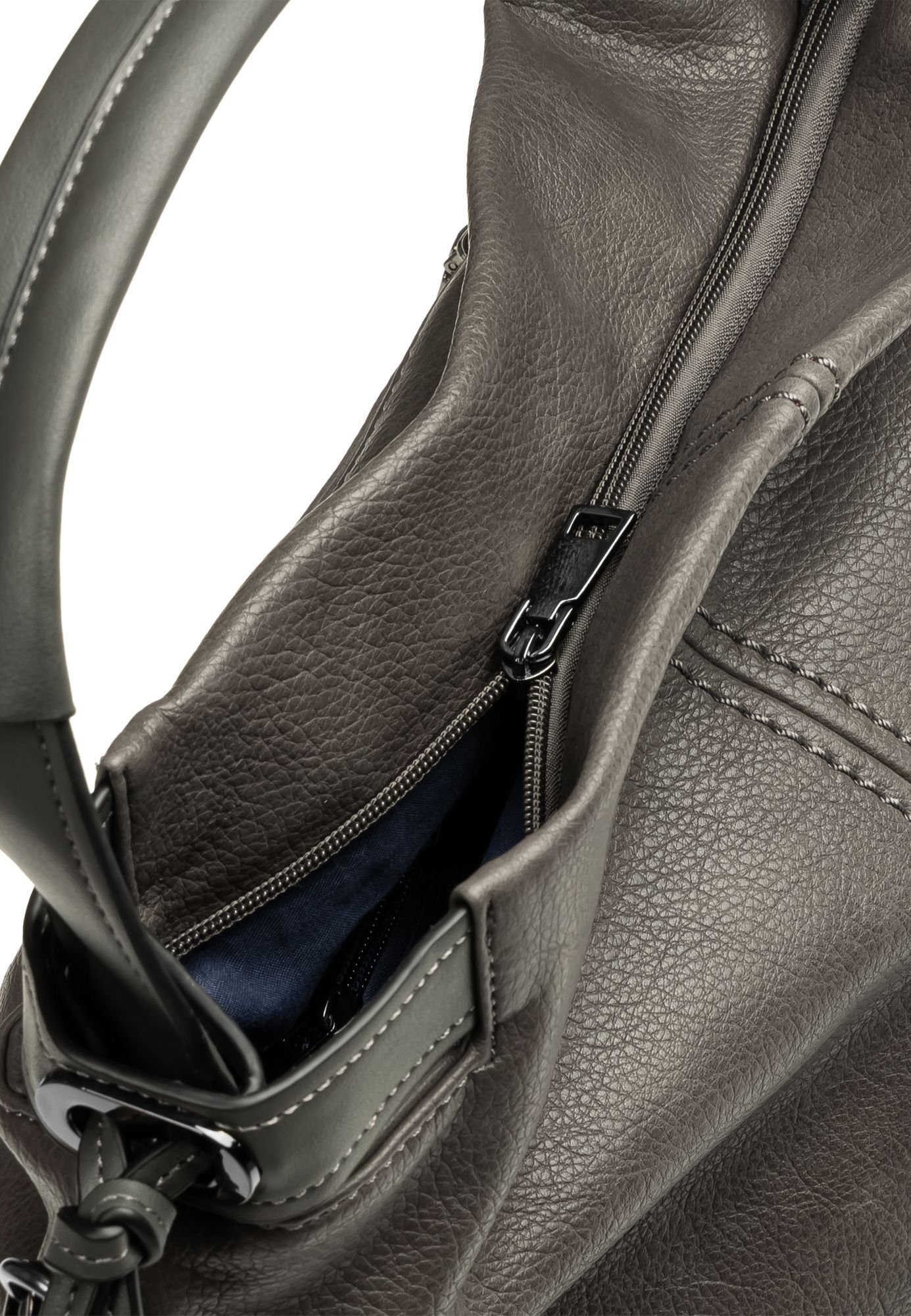 Caspar Schultertasche TS1072 große Damen XL Schultertasche