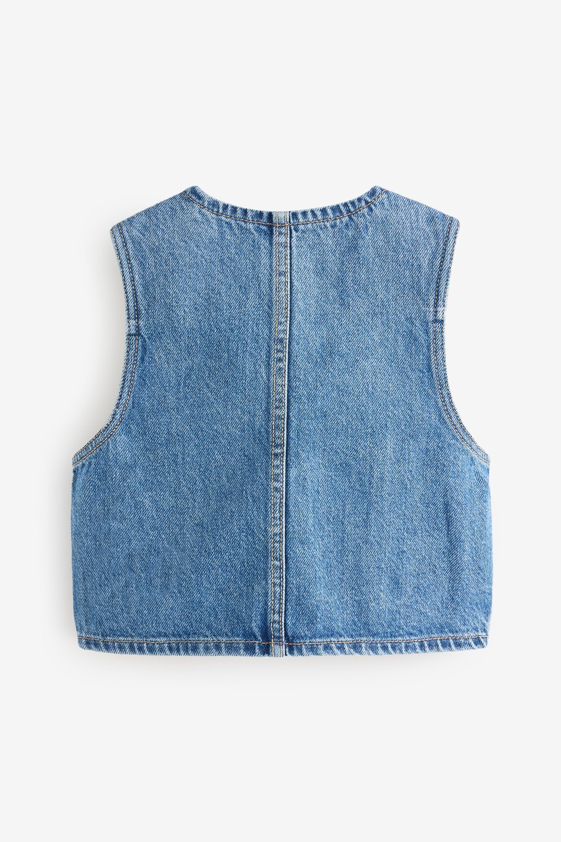 Next Jeansweste Denim-Weste aus 100 % Baumwolle günstig online kaufen