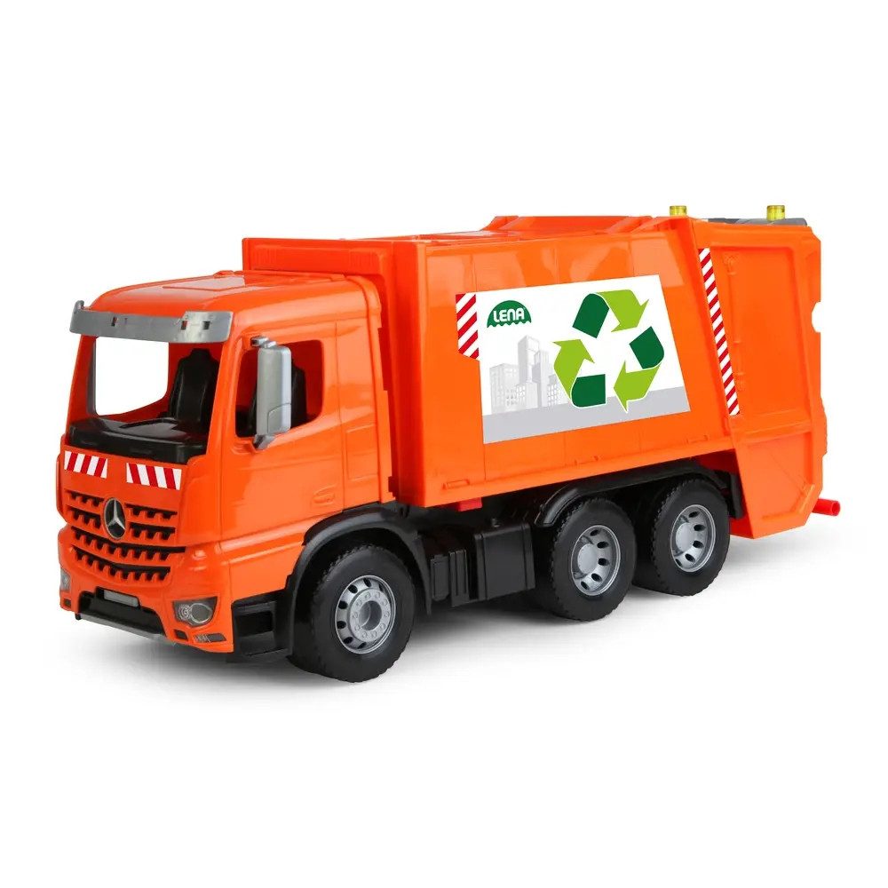 SIMM Spielwaren Spielzeug-Bagger WORXX Müllwagen Arocs, Schaukarton