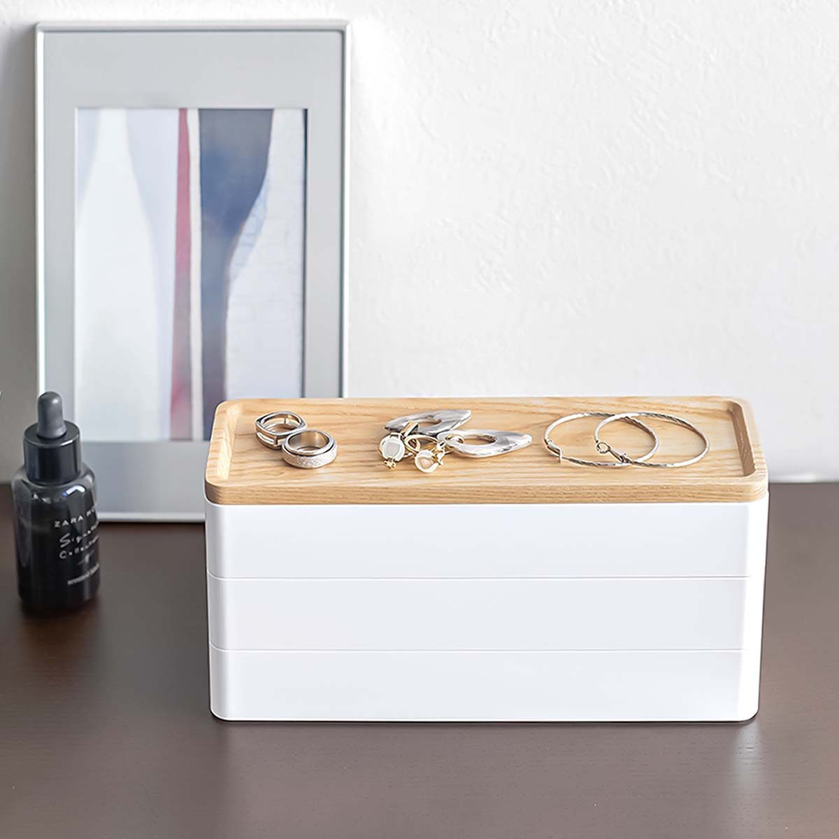 Yamazaki Aufbewahrungsbox "Rin" Aufbewahrungsdose 3-tlg. mit Deckel aus Hol günstig online kaufen