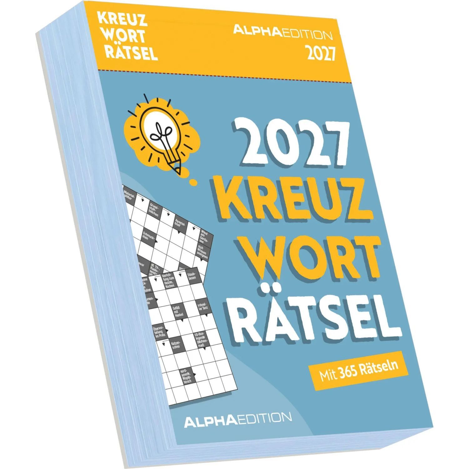 Alpha Edition Abreißkalender Kreuzworträtsel 2027