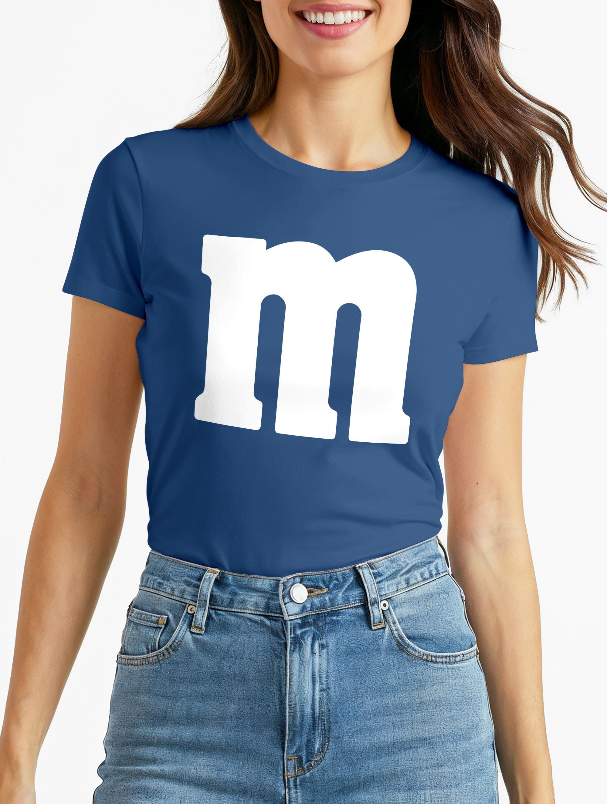 Print-Shirt Damen T-Shirt Gruppen-Kostüm M Aufdruck Kostüm Idee Fasching Karneval