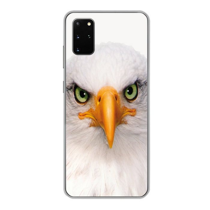 MuchoWow Handyhülle Jungen - Adler - Amerikanischer Weißkopfseeadler - Vogel - Porträt - Phone Case Handyhülle Samsung Galaxy S20 Plus Silikon Schutzhülle