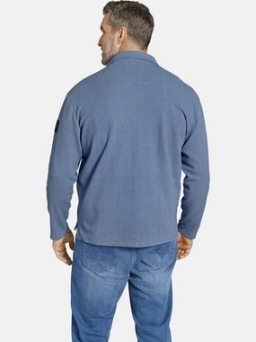 Charles Colby Sweatshirt EARL VASS weich mit Zipper am Kragen