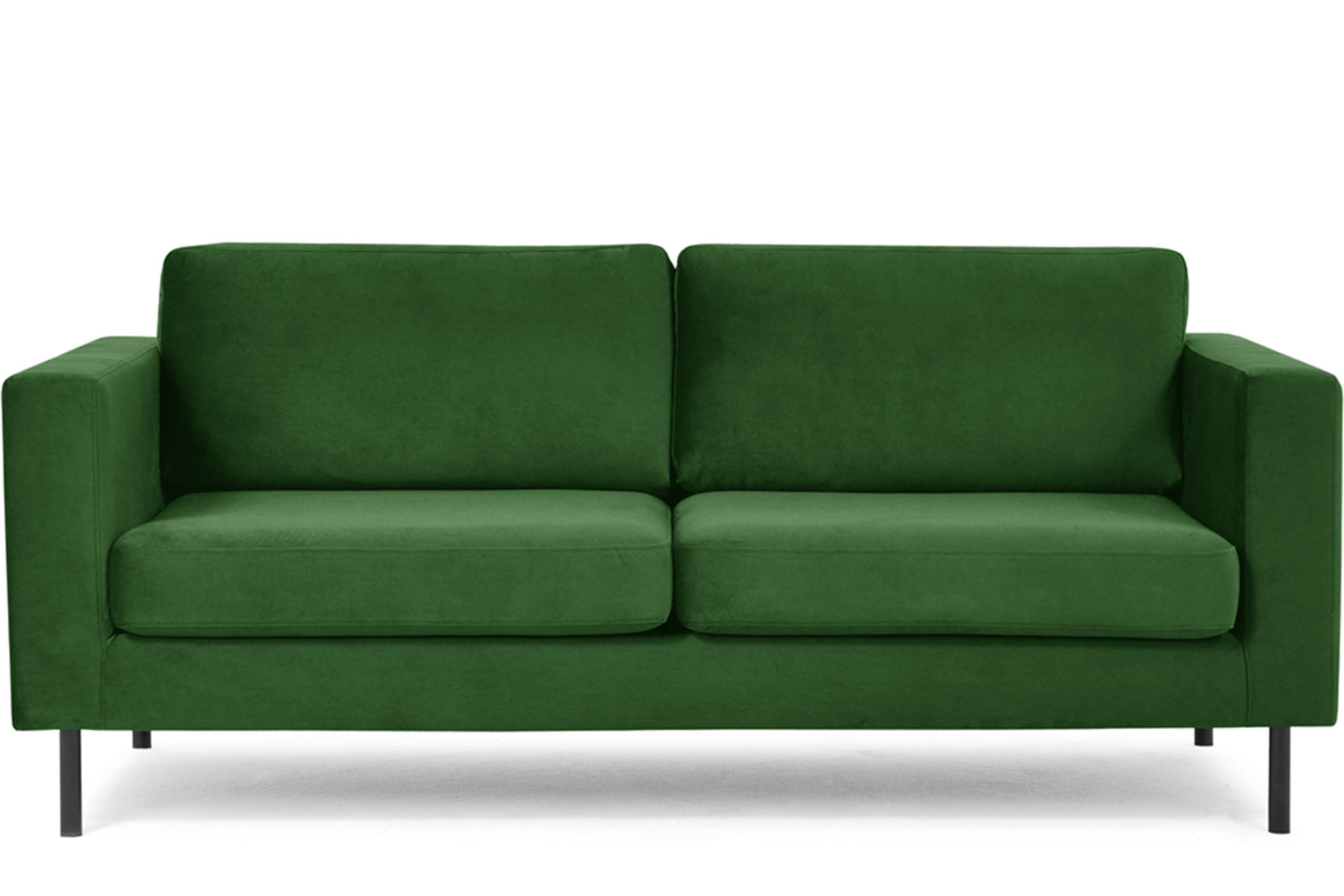 Konsimo 2,5-Sitzer TOZZI Sofa, hohe Beine, universelles Design grün | grün | grün